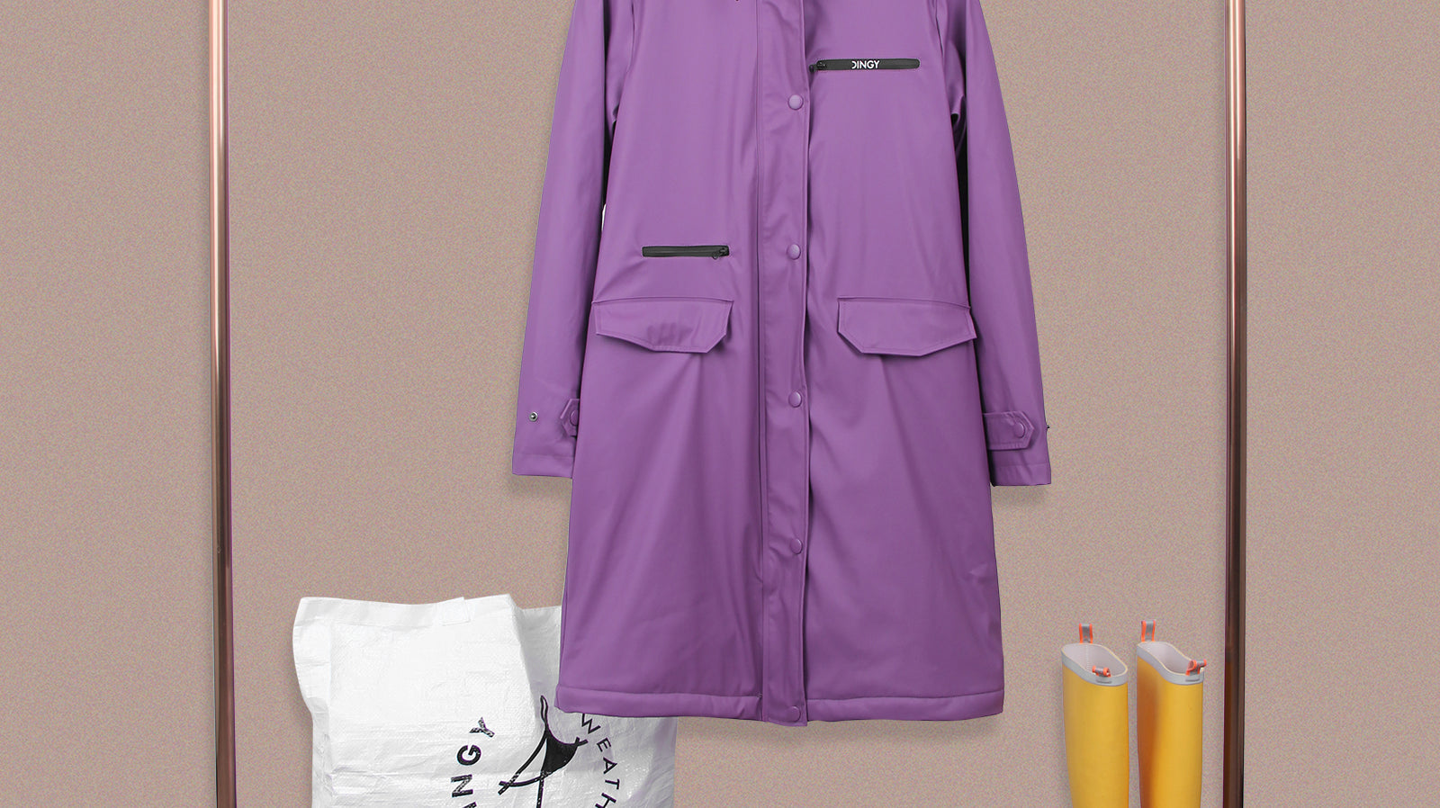 Ein guter Helfer an regnerischen Tagen - Stilvolle Kombinationen mit Dingy Weather Regenjacke