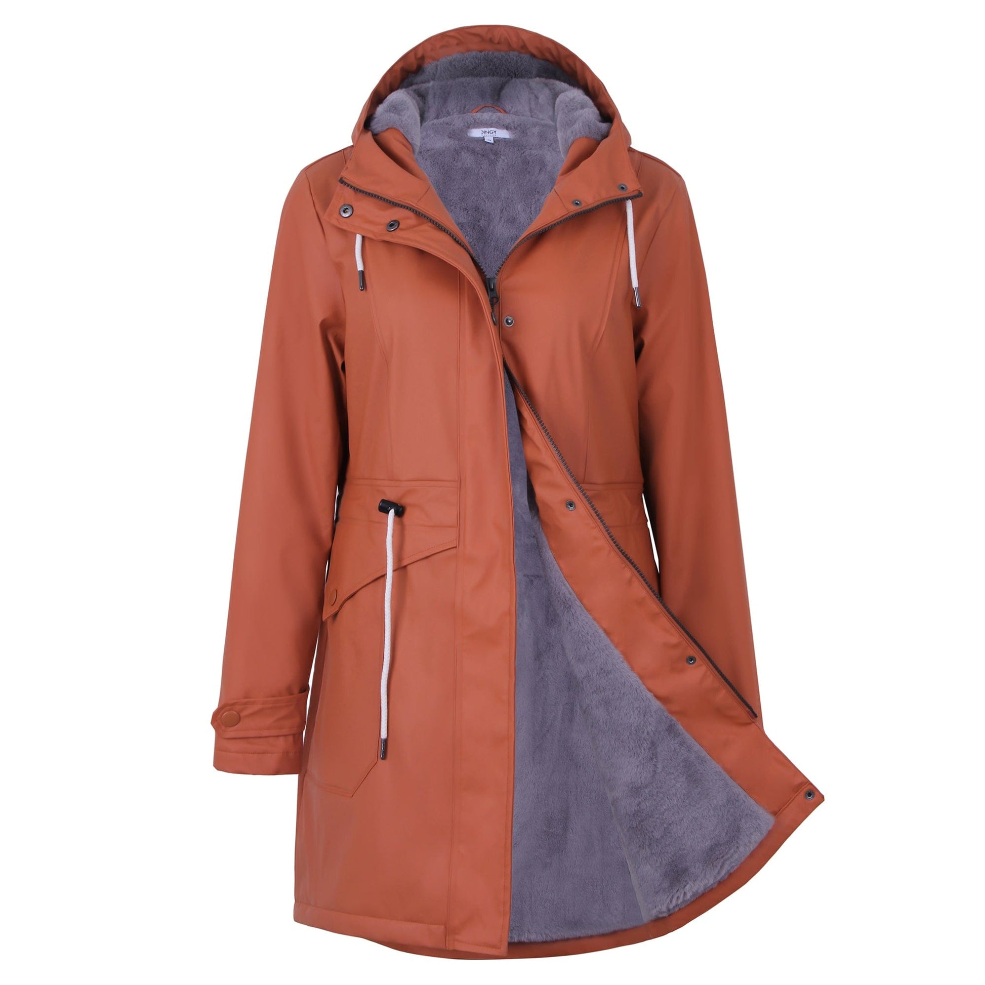 Blue / L Damen GefüTterte Regenjacke AMY