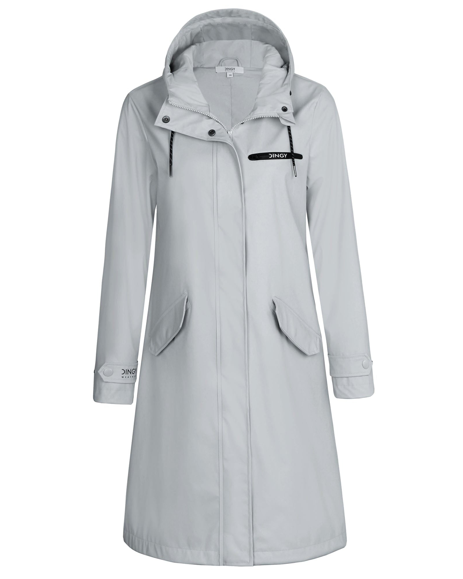 Damen Regenmantel BELLE-1 - Wasserdicht, Atmungsaktiv, Lang, Stilvoll