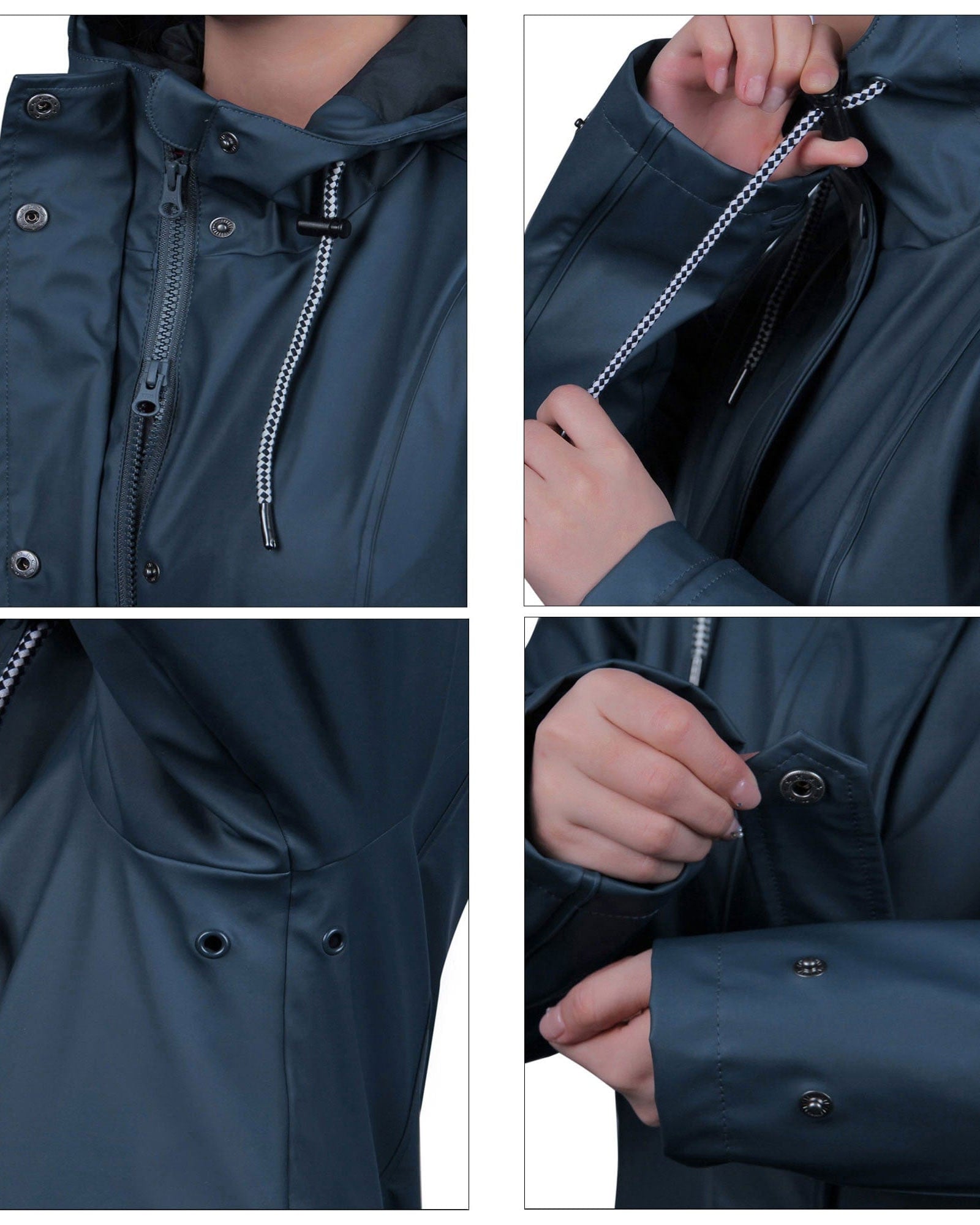 Damen Regenmantel mit Wasserschutz und Freizeitjacke Jacky