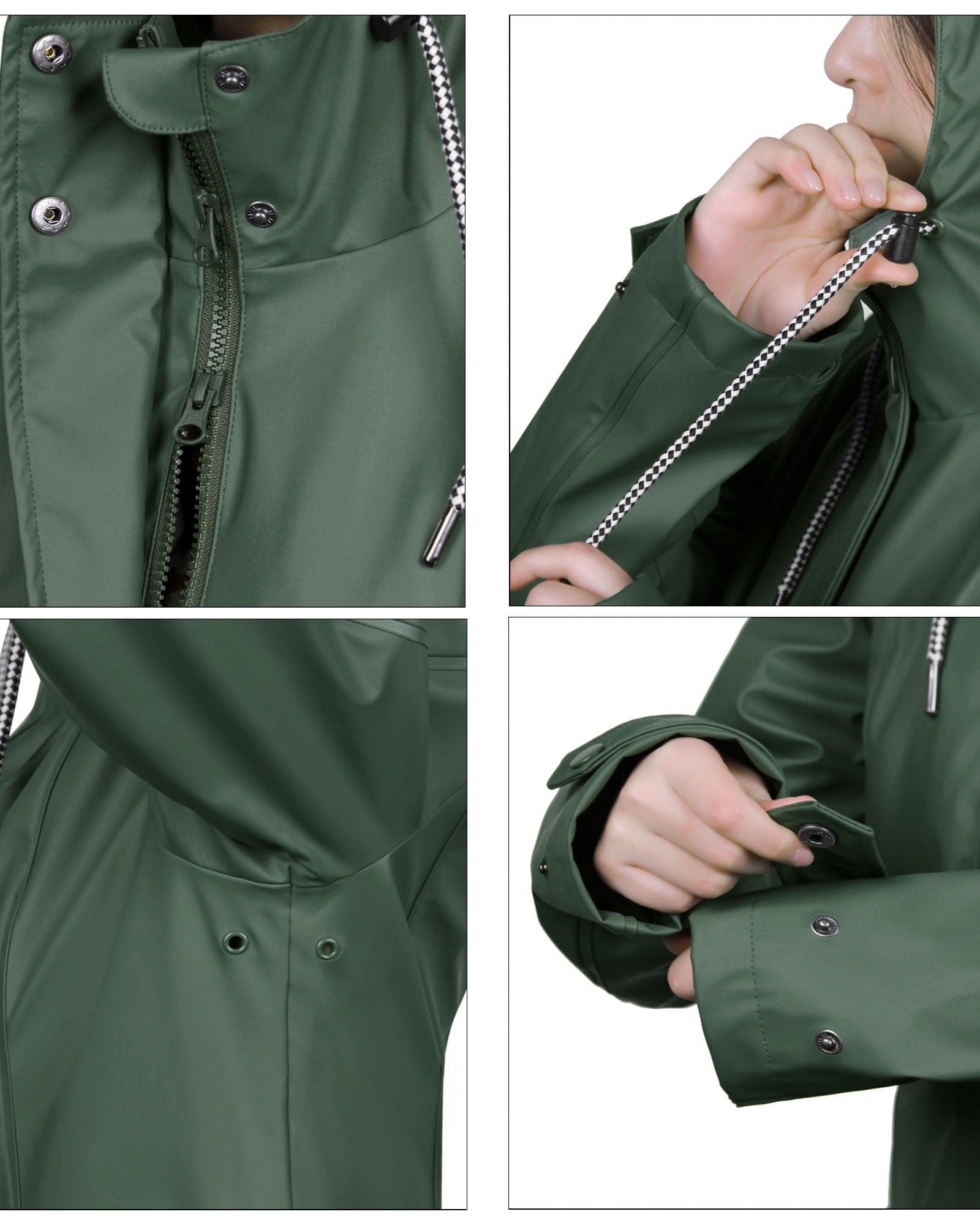 Damen Regenmantel mit Wasserschutz und Freizeitjacke Jacky