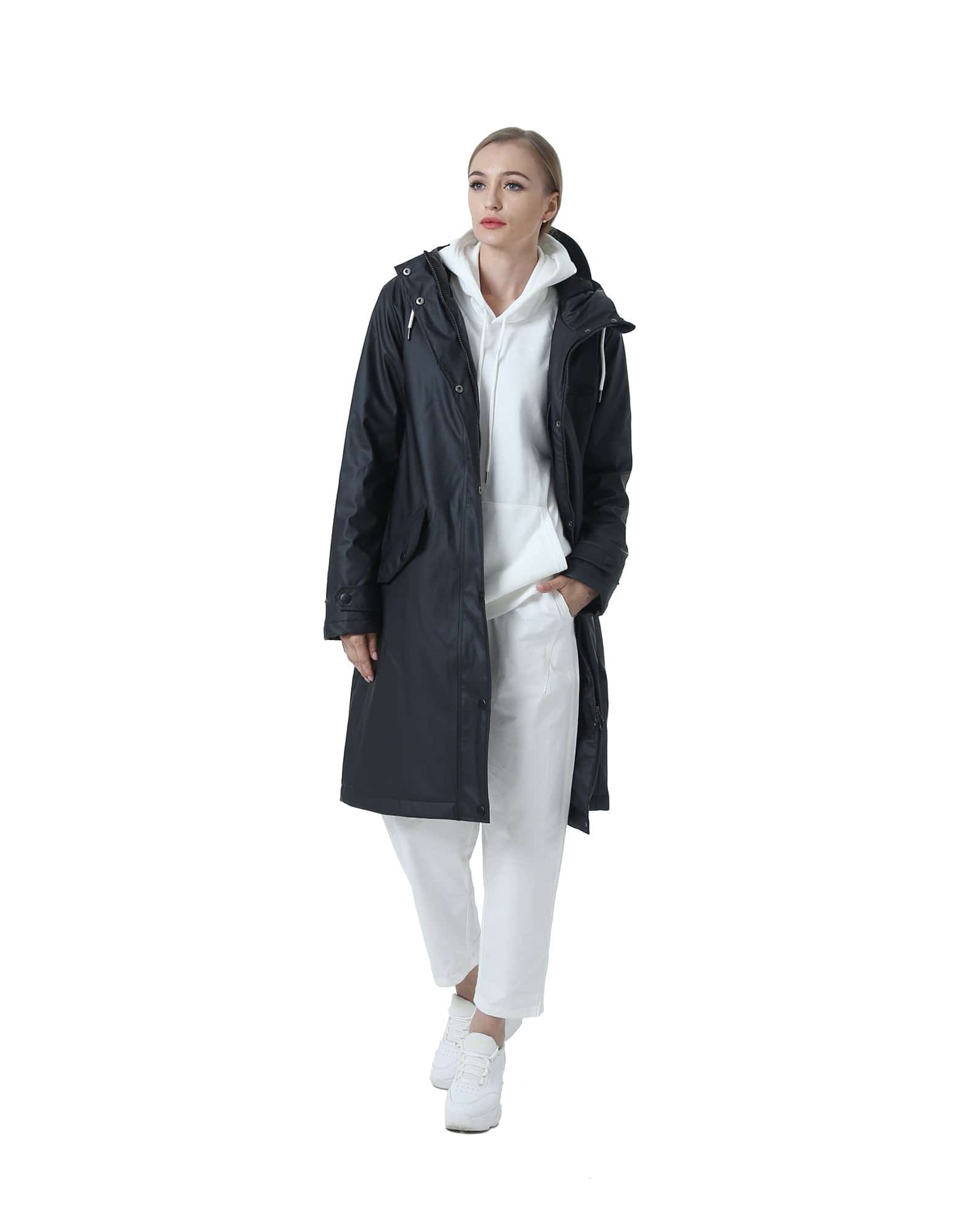 Damen Wintermantel Lang Parka Winter Regenparka MEGAN