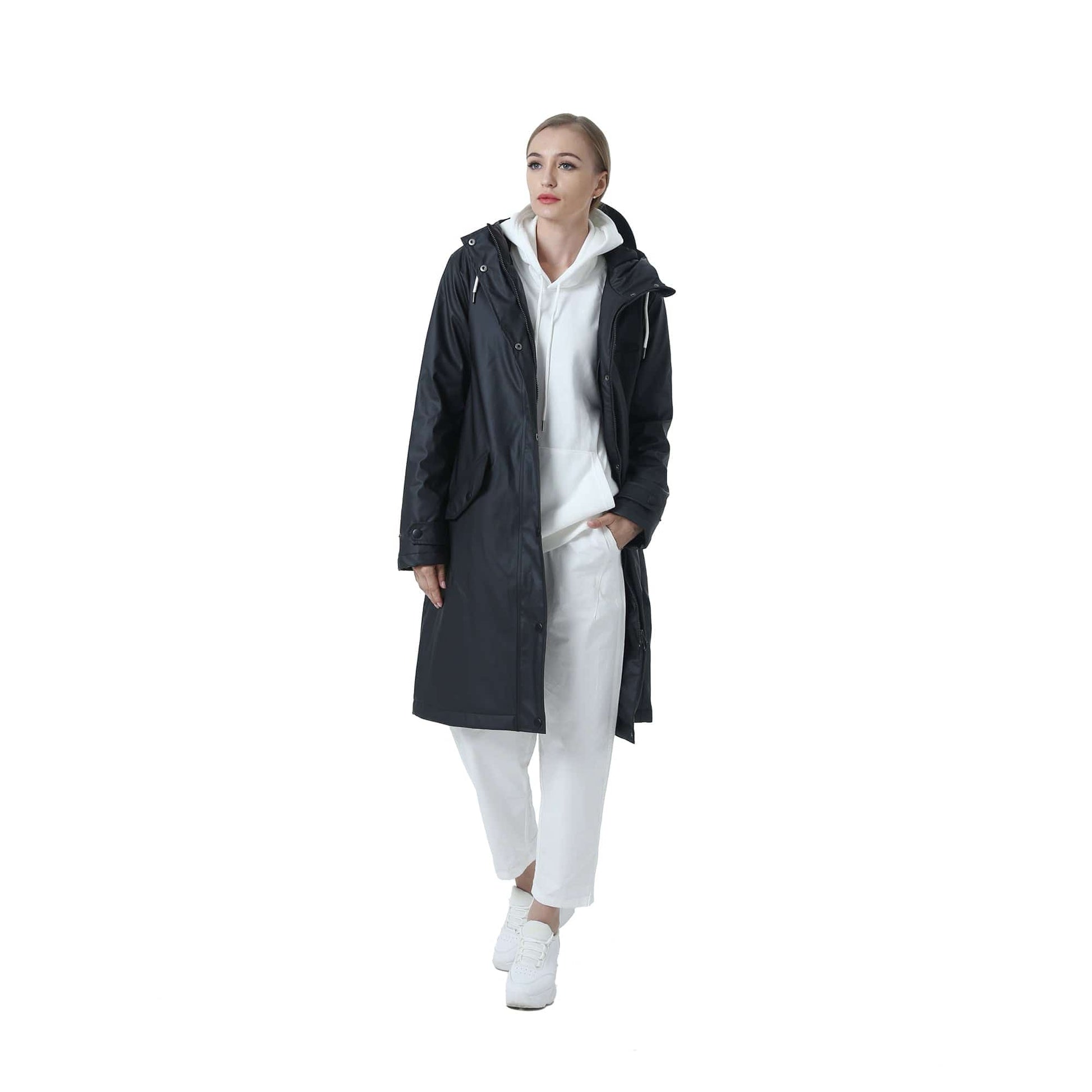 Damen Wintermantel Lang Parka Winter Regenparka MEGAN