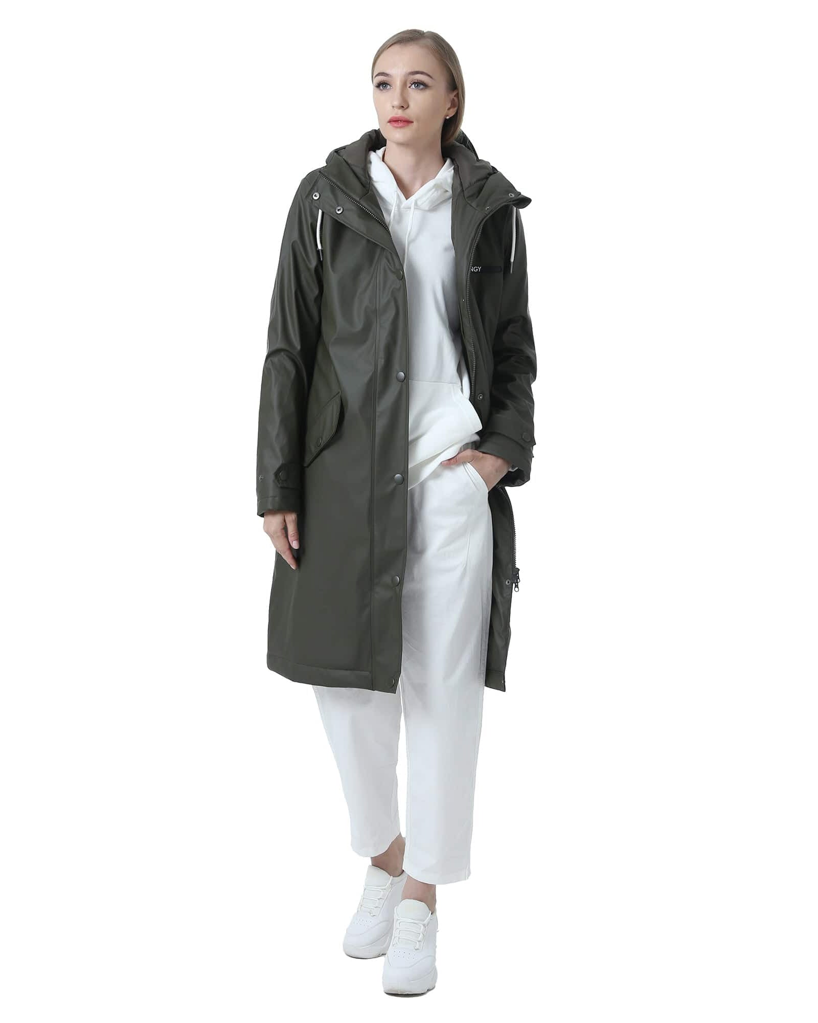 Damen Wintermantel Lang Parka Winter Regenparka MEGAN
