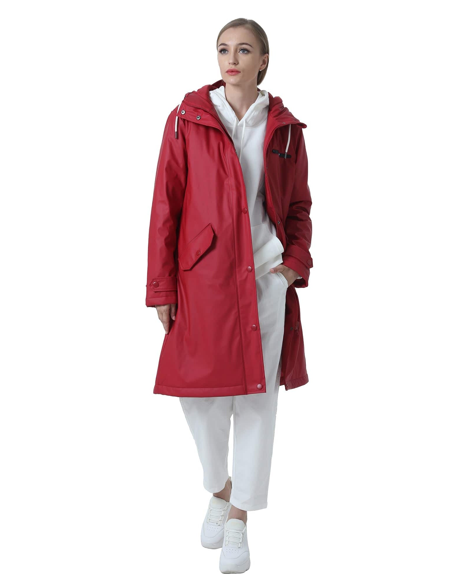 Damen Wintermantel Lang Parka Winter Regenparka MEGAN