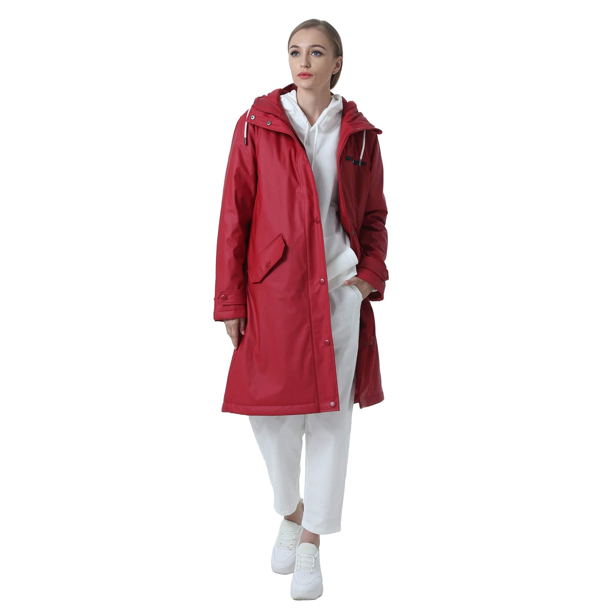 Damen Wintermantel Lang Parka Winter Regenparka MEGAN