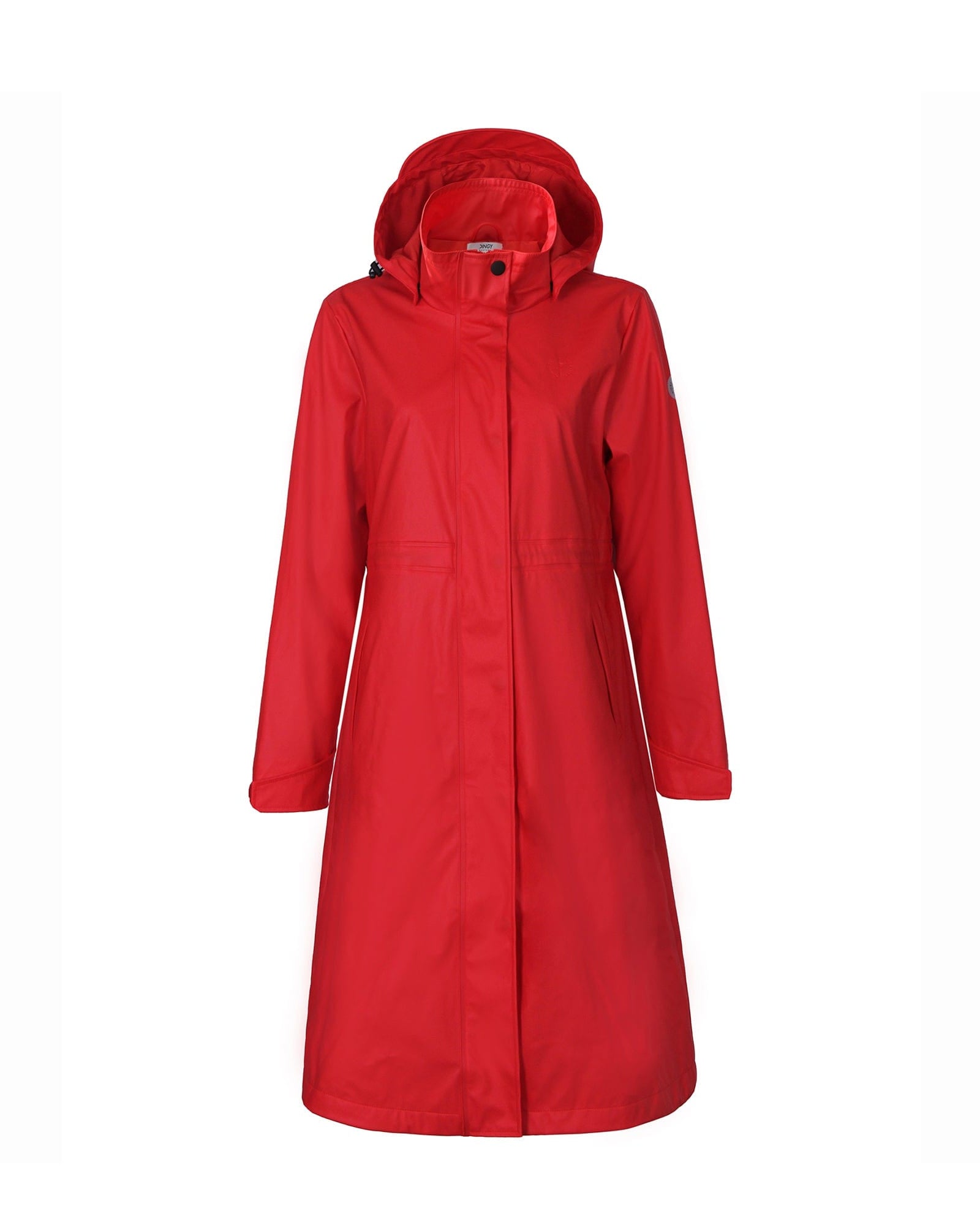 Red / S/36 Wasserdichter langer Regenmantel Damen Freizeitjacke Mantel Hot Model KIM