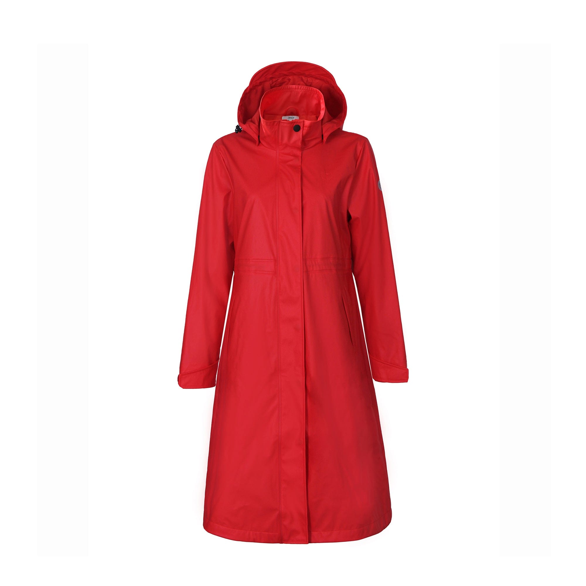 Red / S/36 Wasserdichter langer Regenmantel Damen Freizeitjacke Mantel Hot Model KIM