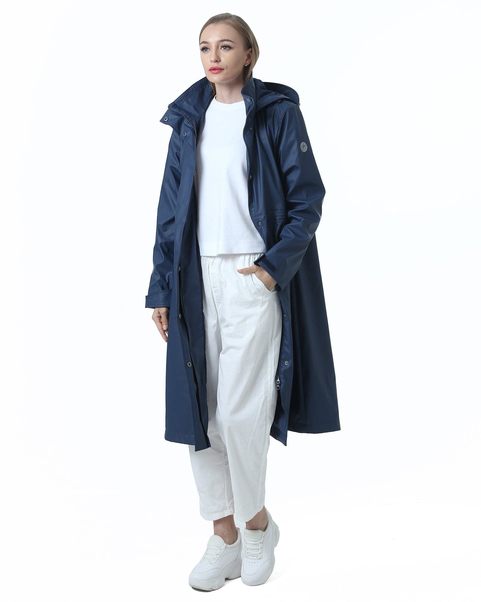 Wasserdichter langer Regenmantel Damen Freizeitjacke Mantel Hot Model KIM