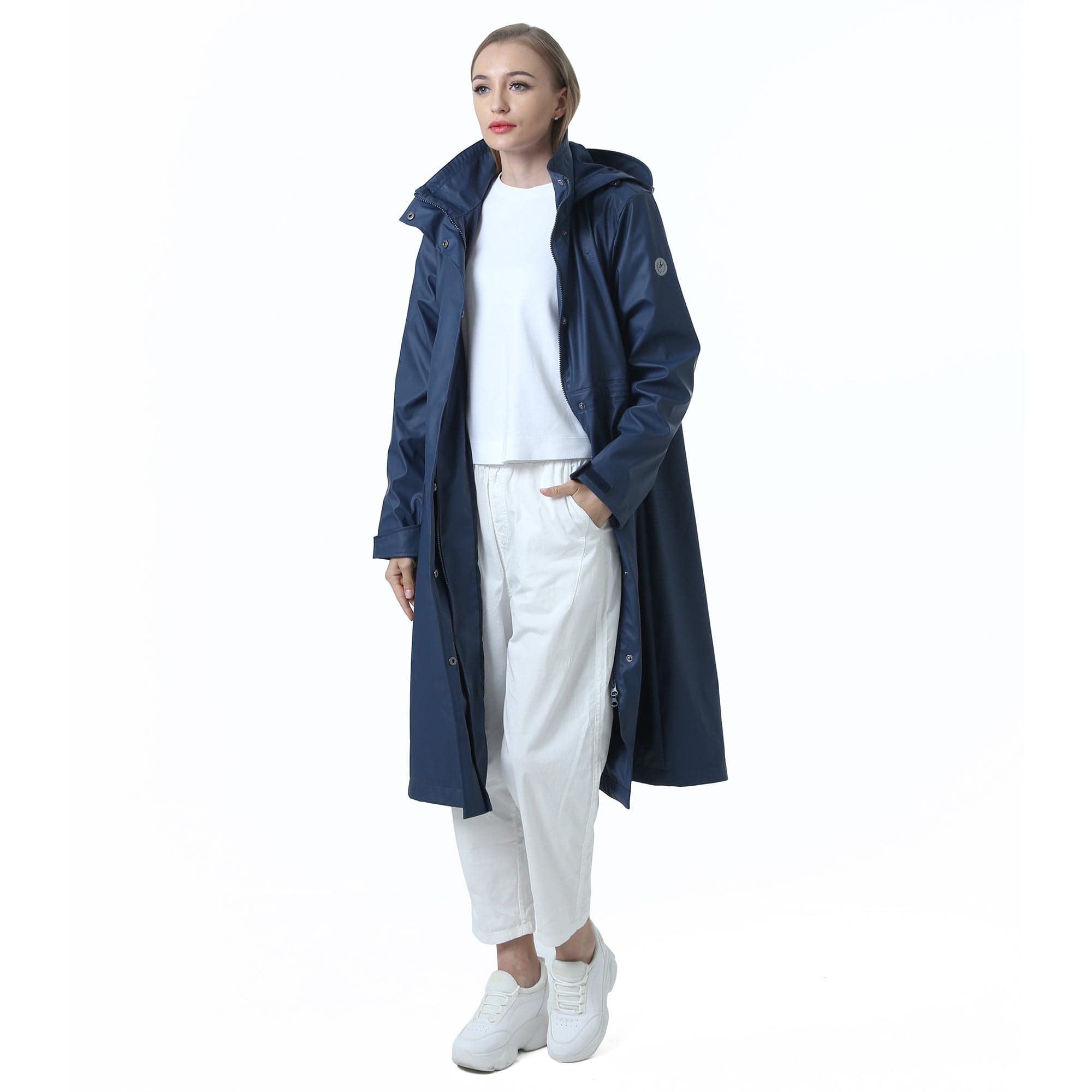 Wasserdichter langer Regenmantel Damen Freizeitjacke Mantel Hot Model KIM