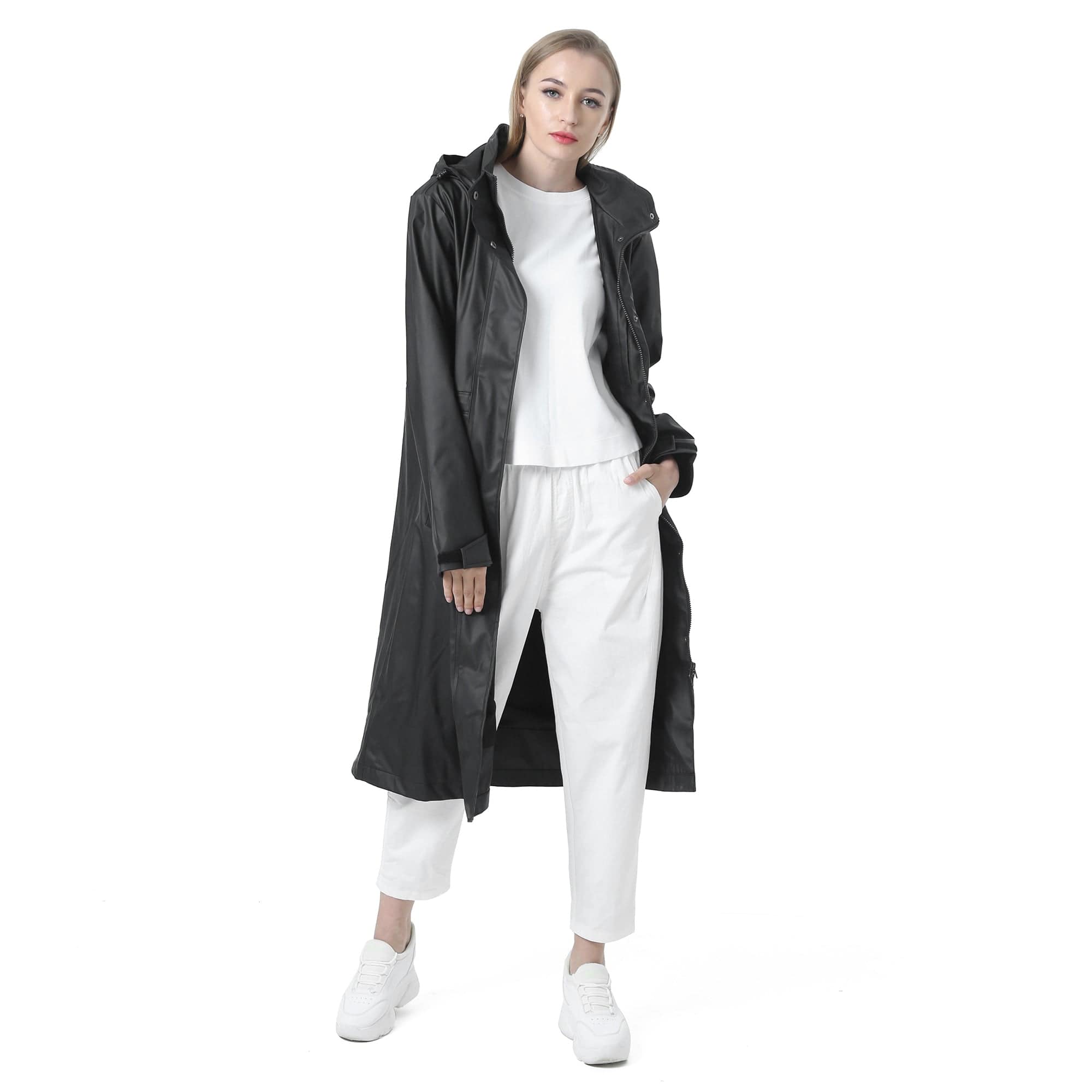 Wasserdichter langer Regenmantel Damen Freizeitjacke Mantel Hot Model KIM