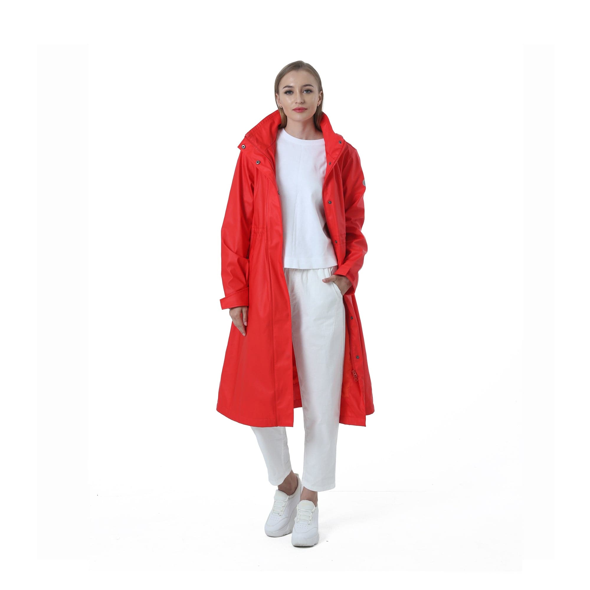 Wasserdichter langer Regenmantel Damen Freizeitjacke Mantel Hot Model KIM