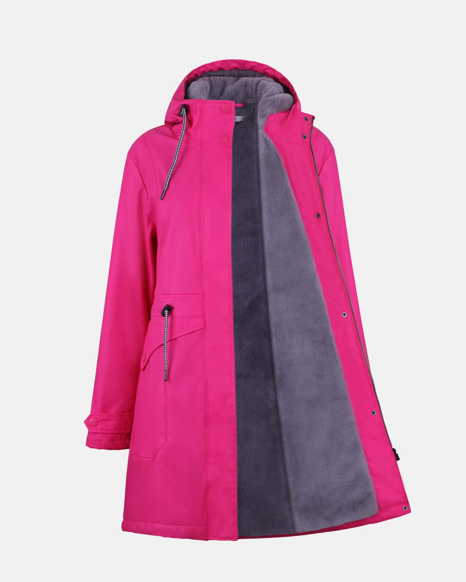 Winter Warme Jacke Wasserdicht Regenmantel Freizeitmantel Plüschfutter Jacke Frauen AMY