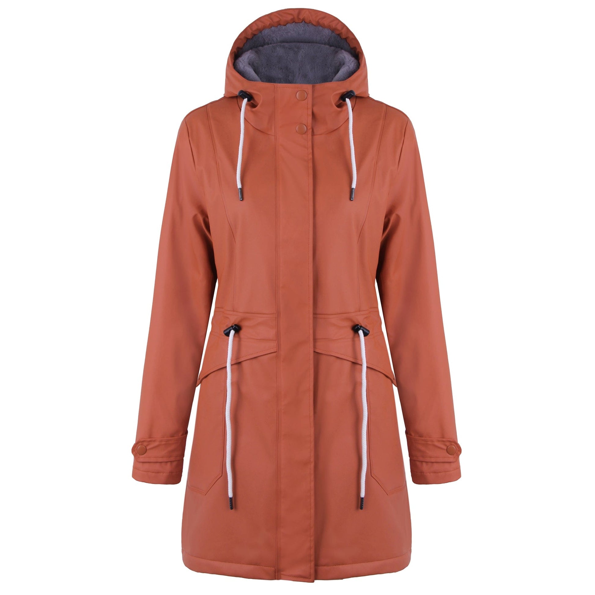 Winter Warme Jacke Wasserdicht Regenmantel Freizeitmantel Plüschfutter Jacke Frauen AMY