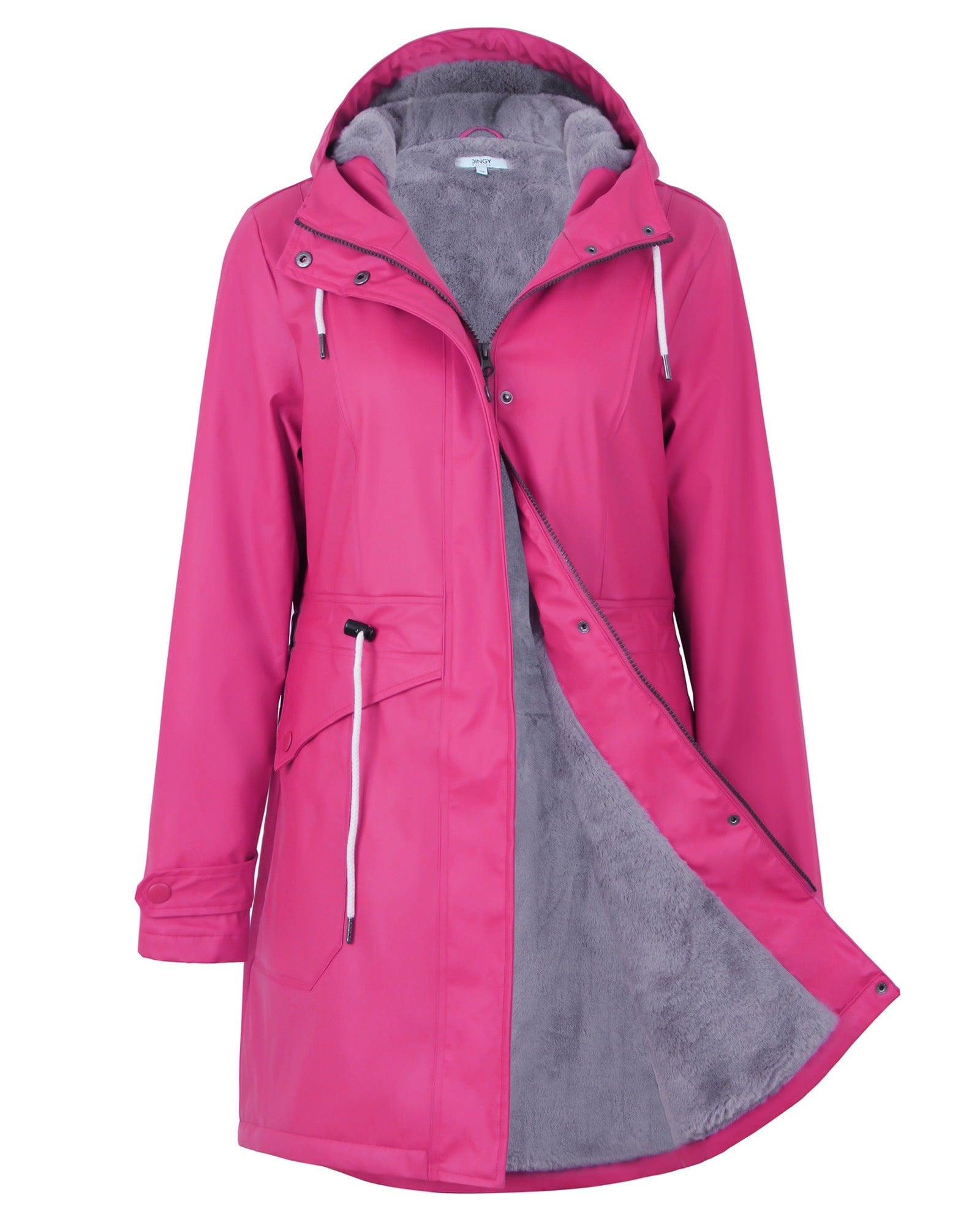 Winter Warme Jacke Wasserdicht Regenmantel Freizeitmantel Plüschfutter Jacke Frauen AMY