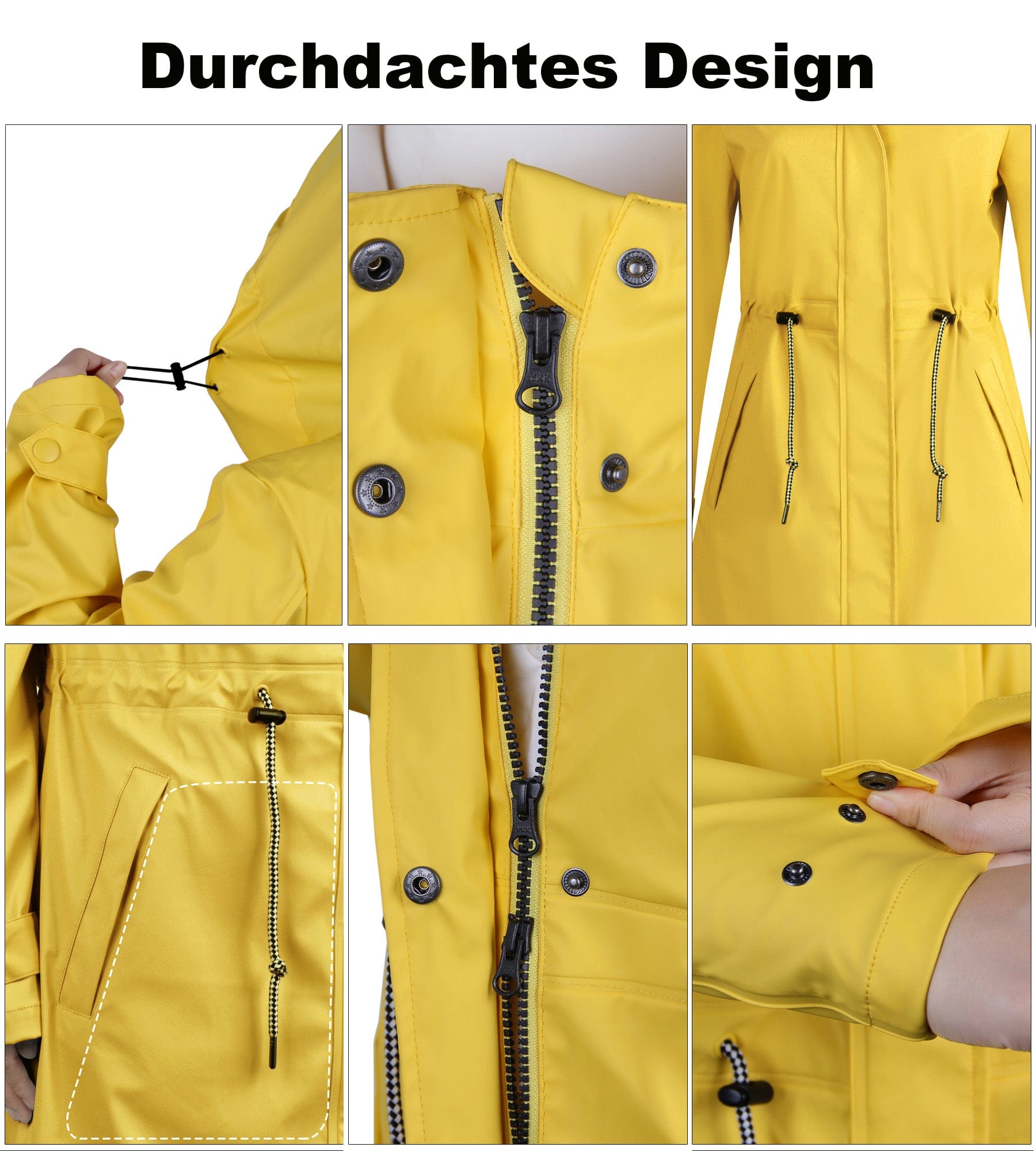 Chloe Wasserdichter Regenmantel und Freizeitjacke