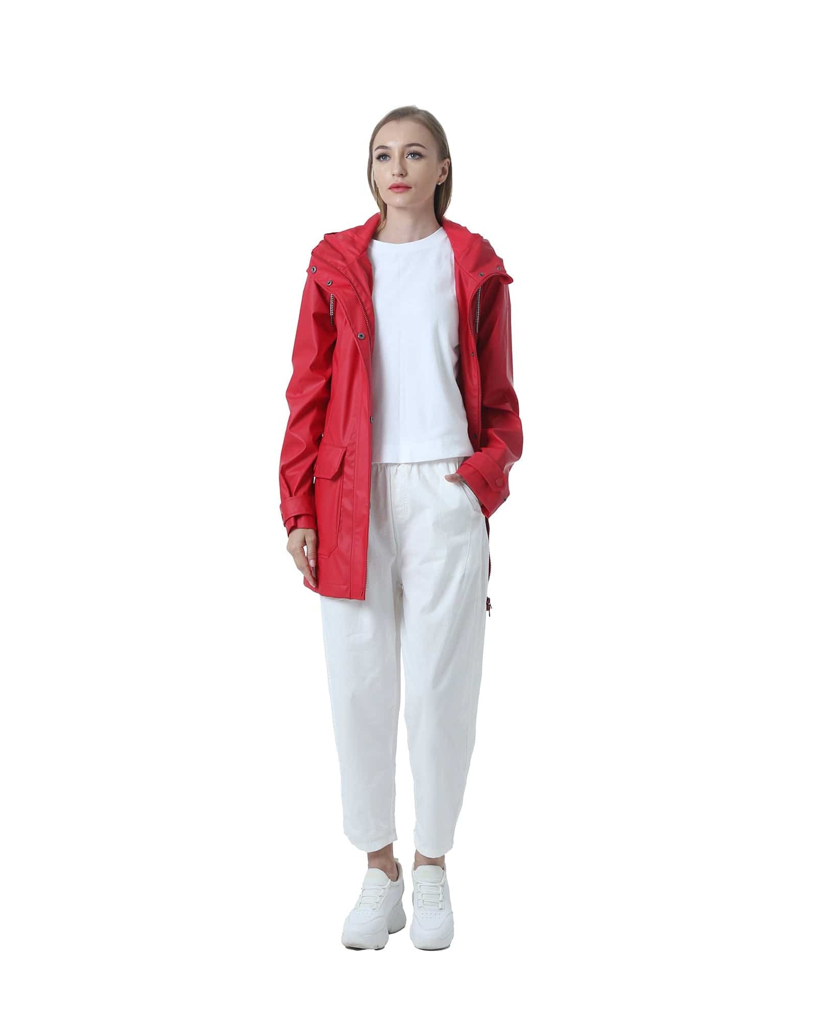 Damen Regenmantel mit Wasserschutz und Freizeitjacke Jacky