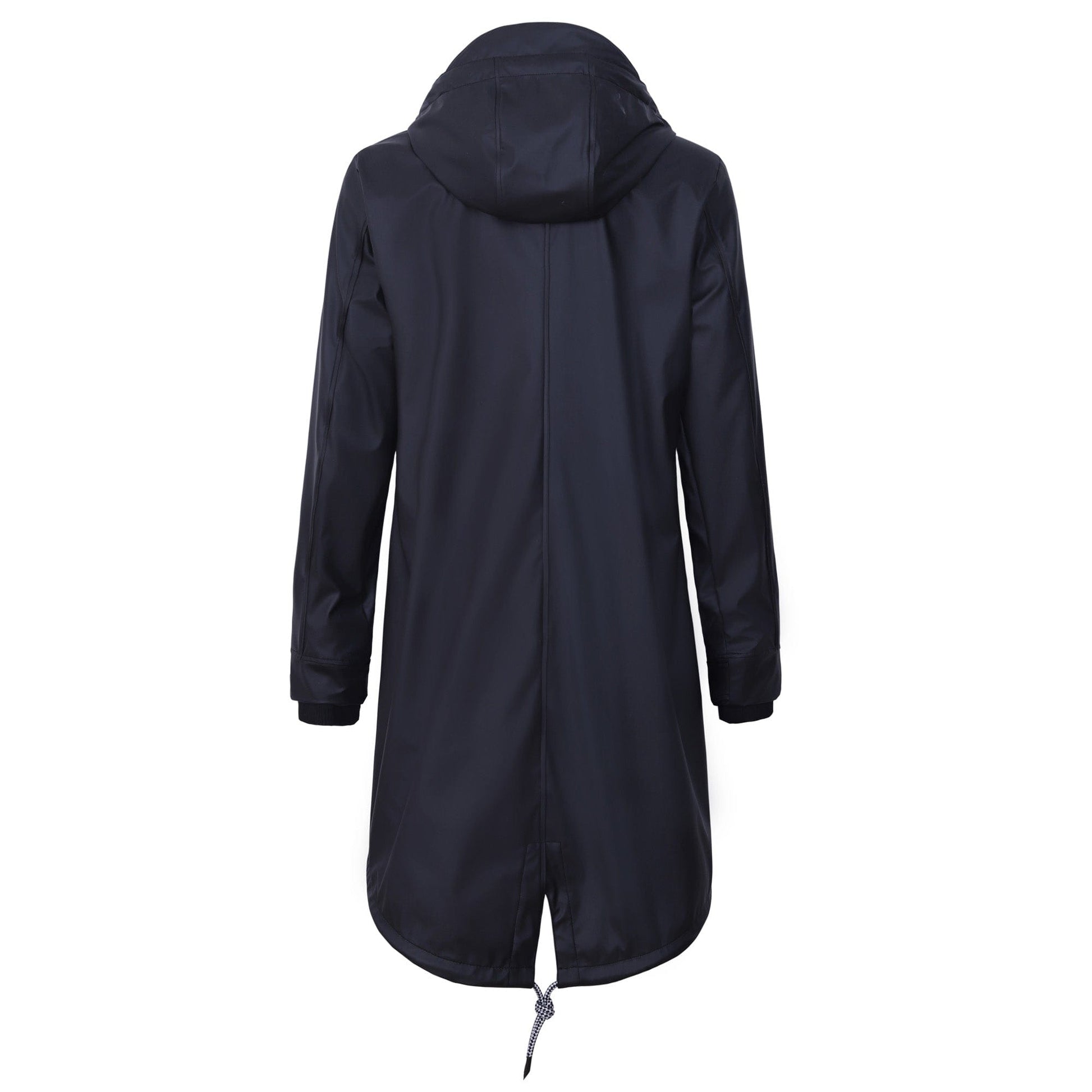 Damen wasserdicht mackintosh PU Stoff wasserdichtes Futter Kapuzenjacke Jacke PT01