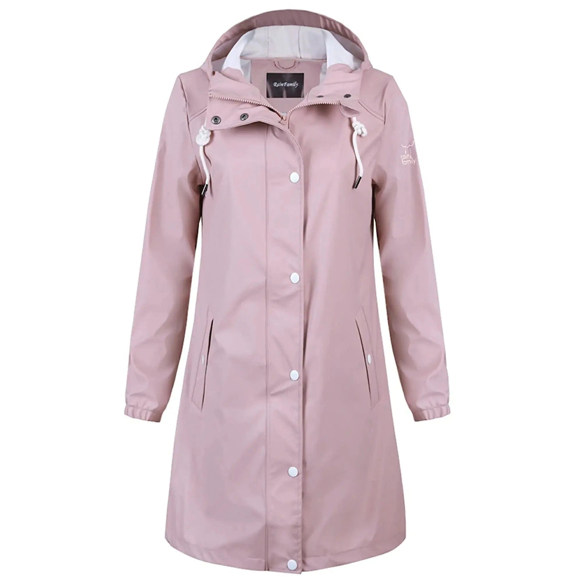Raincoat Rosa Regenmantel Vintage PVC Regenmantel Pink Transparent