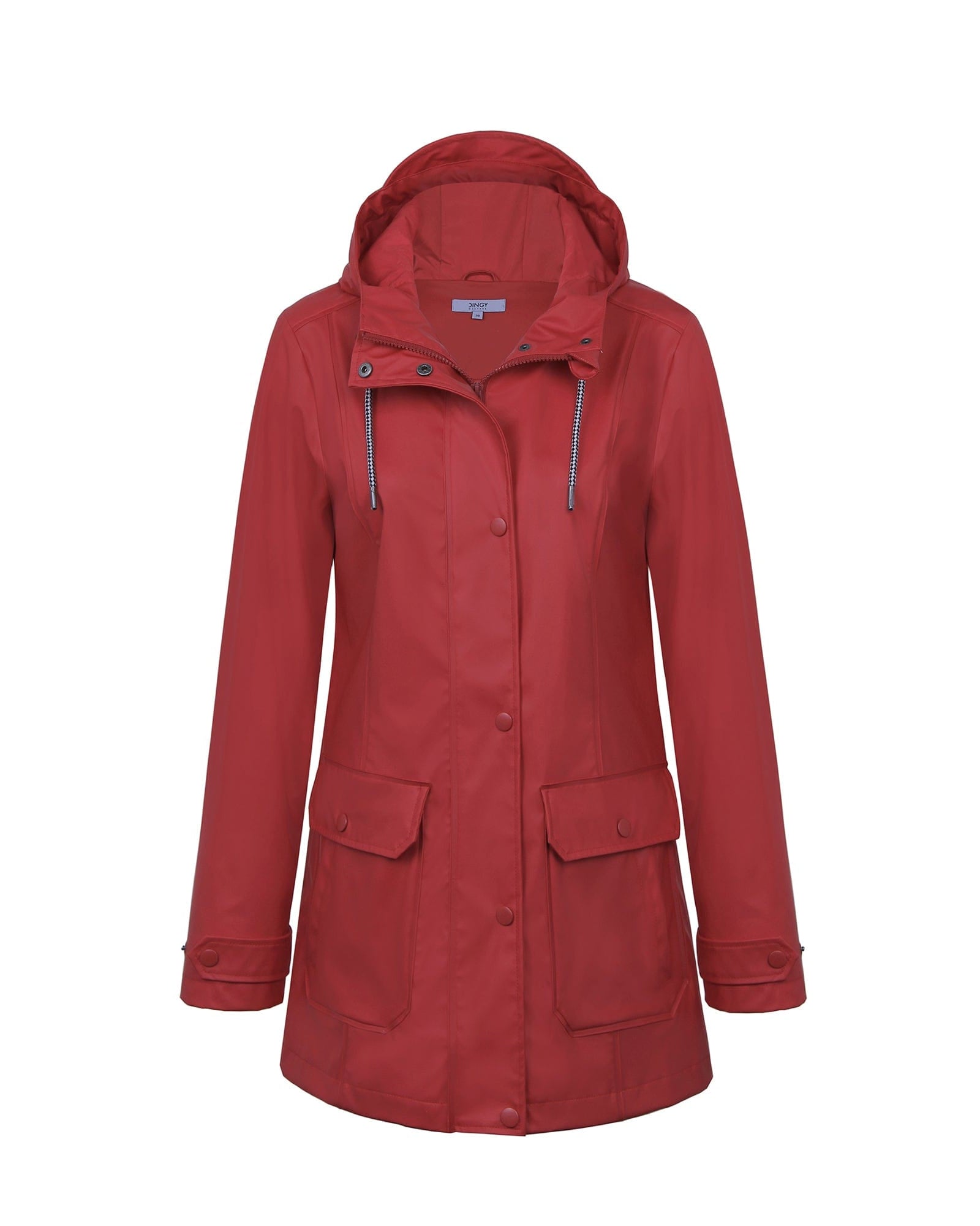 Red / S/36 Damen Regenmantel mit Wasserschutz und Freizeitjacke Jacky