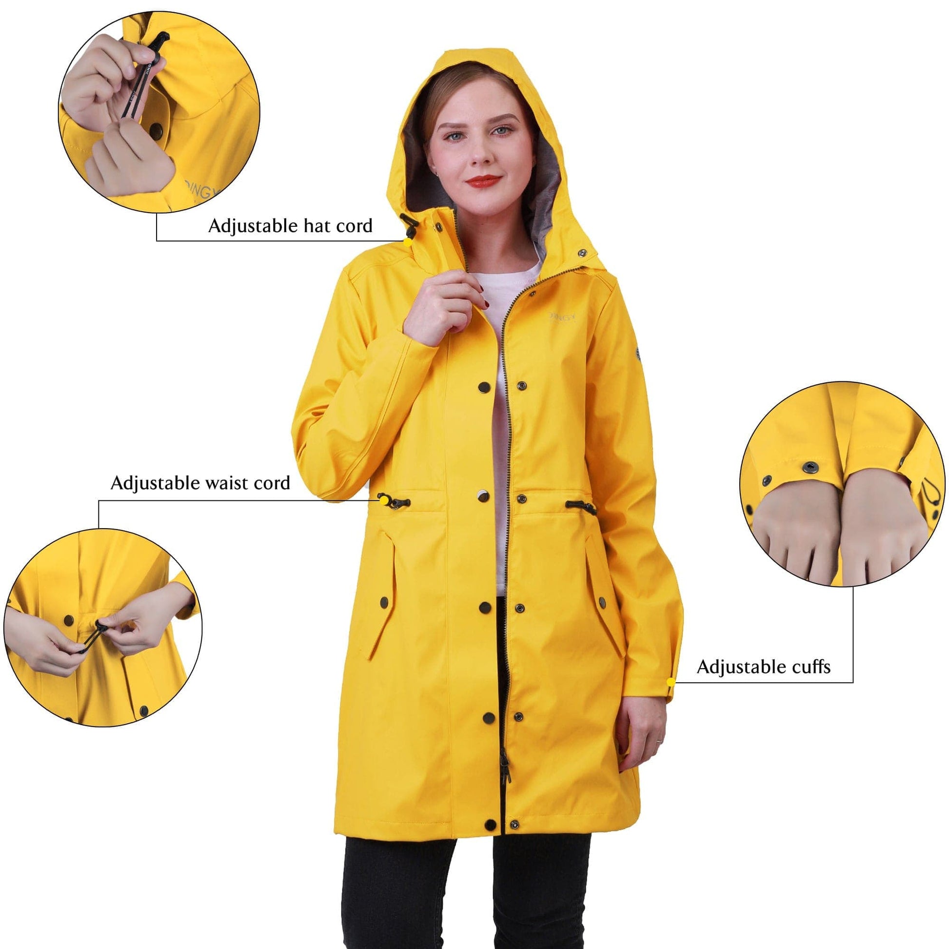 Atmungsaktive Regenjacke FüR Damen ALICE
