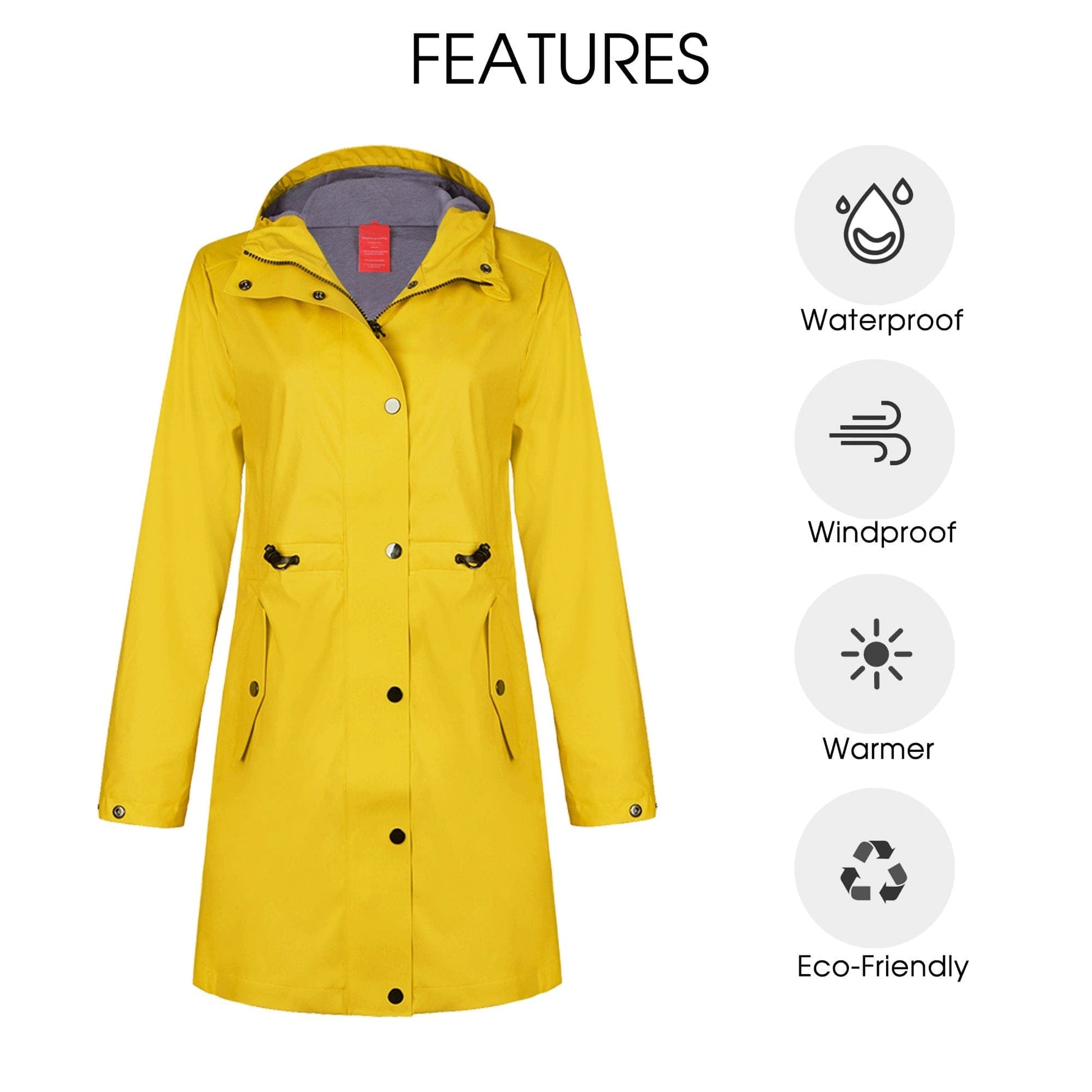 Atmungsaktive Regenjacke FüR Damen ALICE