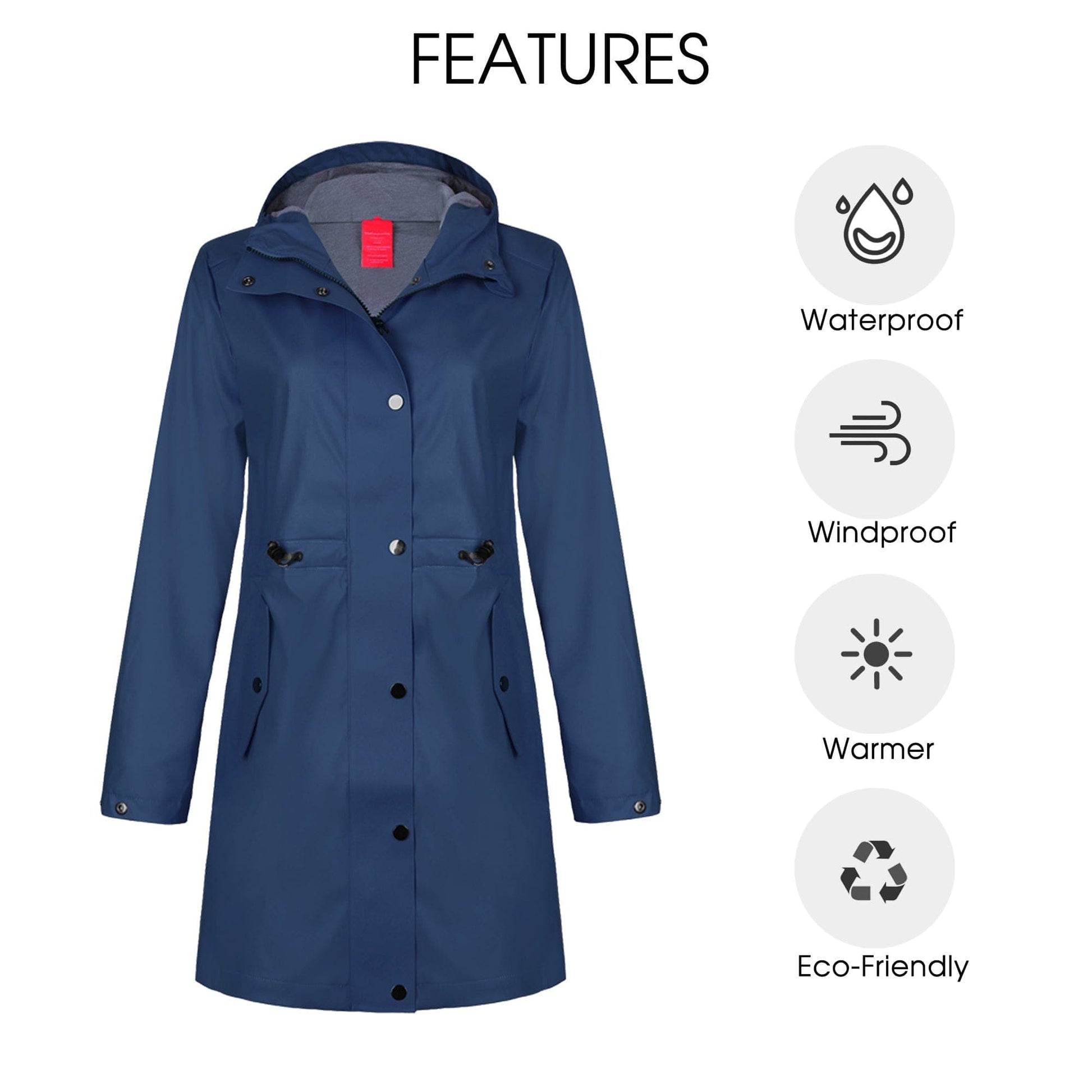 Atmungsaktive Regenjacke FüR Damen ALICE