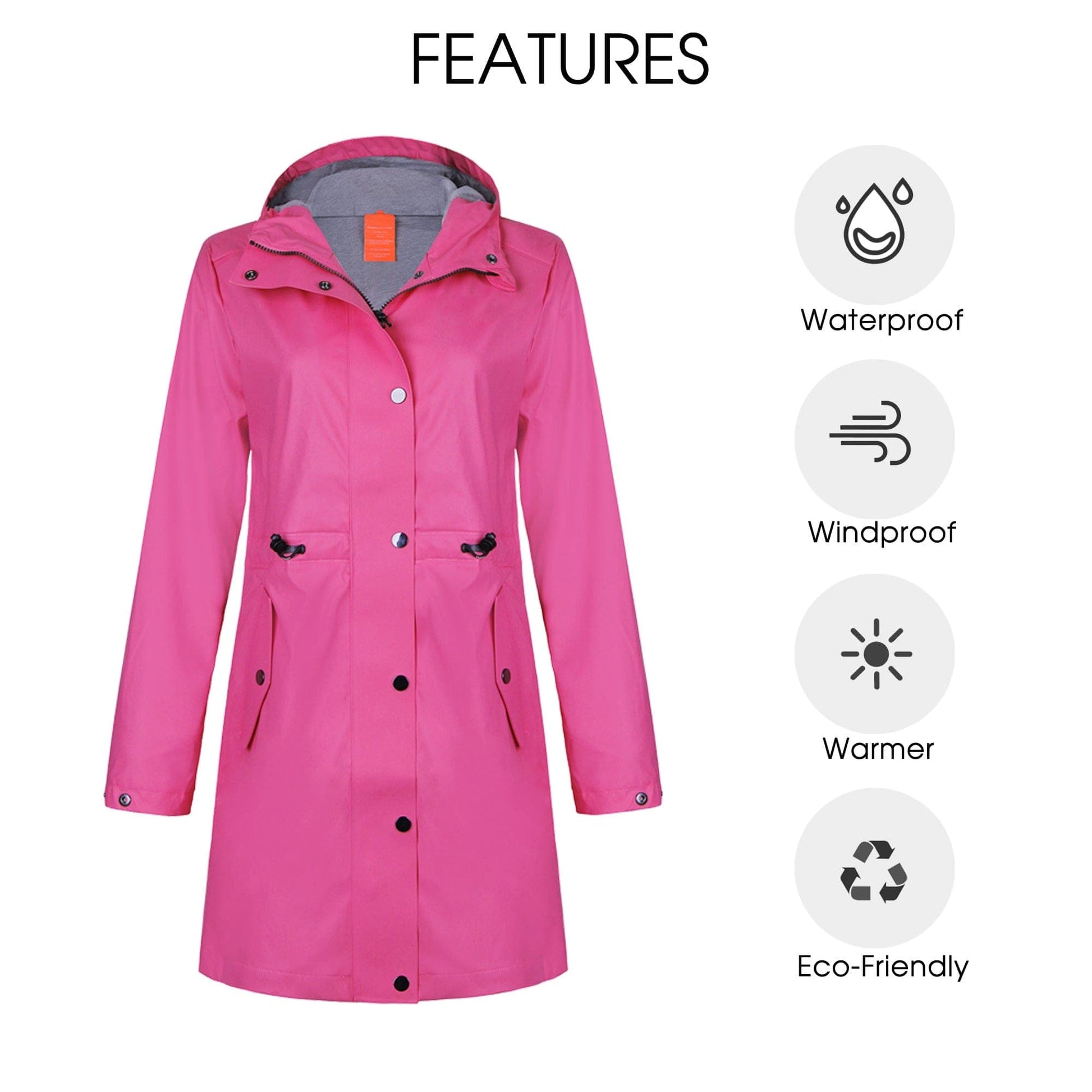 Atmungsaktive Regenjacke FüR Damen ALICE
