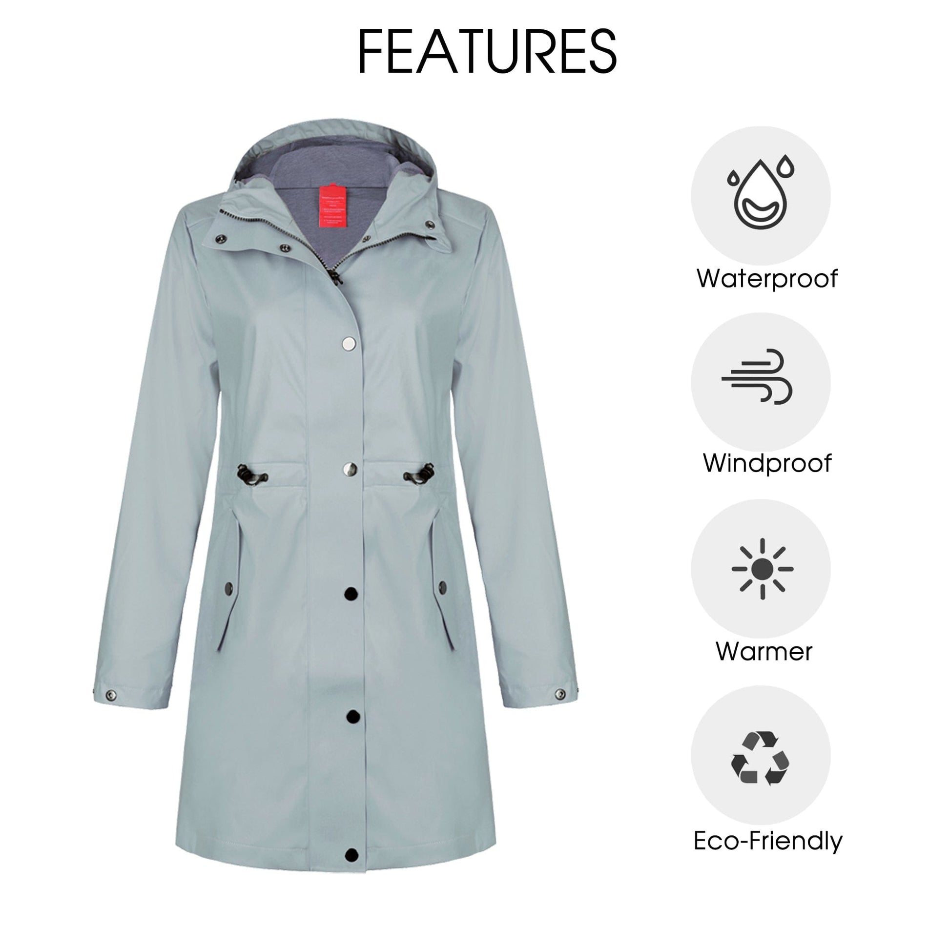 Atmungsaktive Regenjacke FüR Damen ALICE