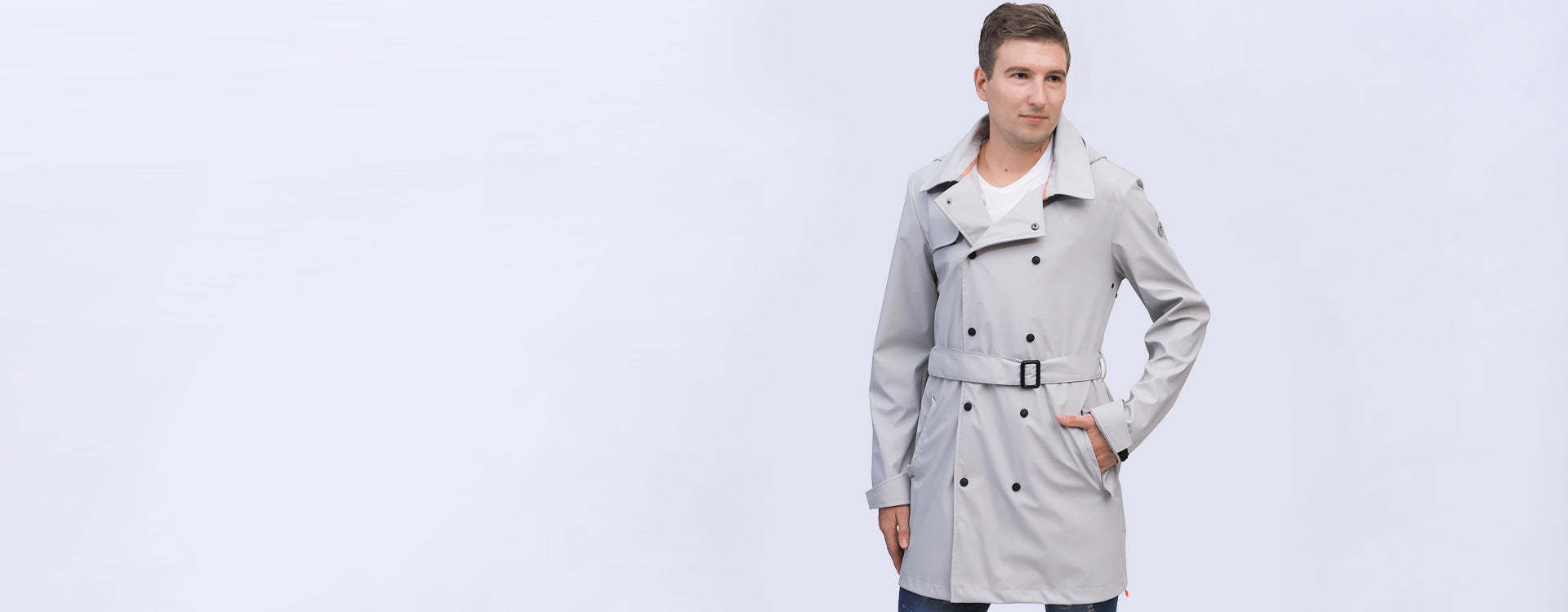 Frühlingsregenmantel Herrensport - Sommerregenmantel Herrenserie