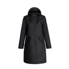 Black / S/36 Damen Wintermantel Lang Parka Winter Regenparka MEGAN