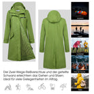 Damen Regenmantel BELLE-1 - Wasserdicht, Atmungsaktiv, Lang, Stilvoll