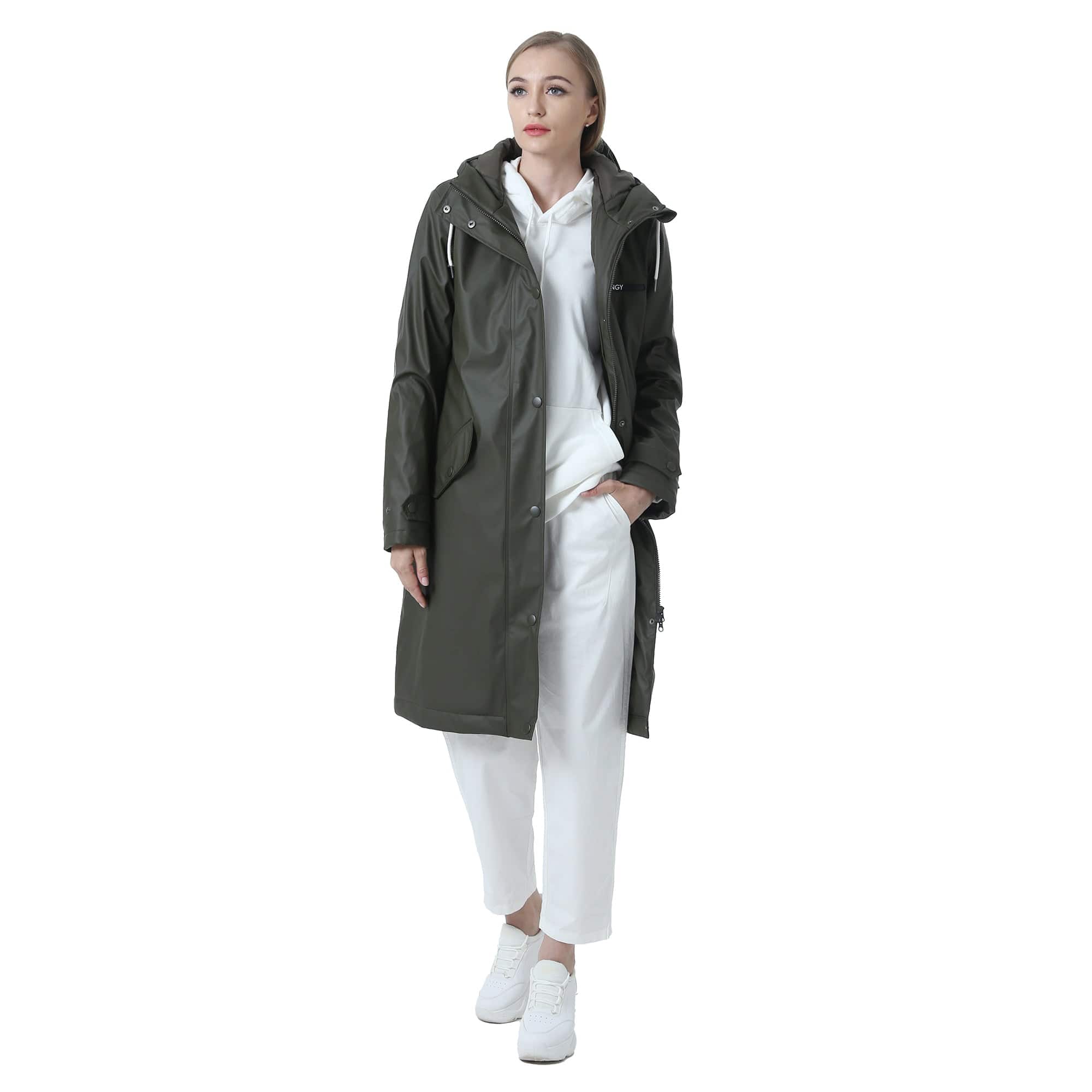 Damen Wintermantel Lang Parka Winter Regenparka MEGAN
