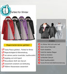 PU wasserdichter Regenmantel Winter warme Jacke PT02