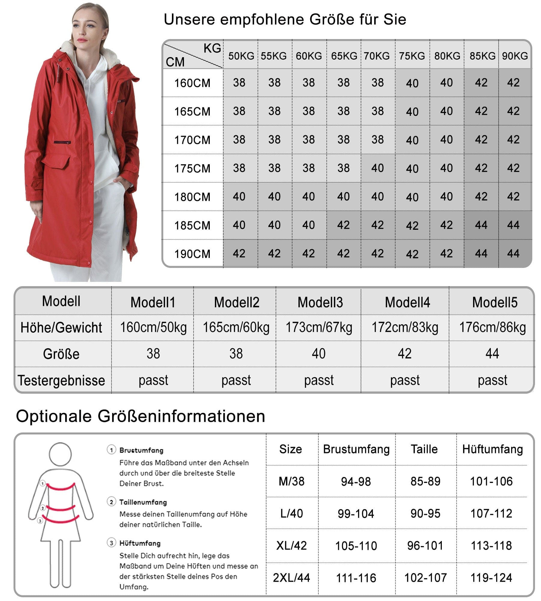 PU wasserdichter Regenmantel Winter warme Jacke PT02