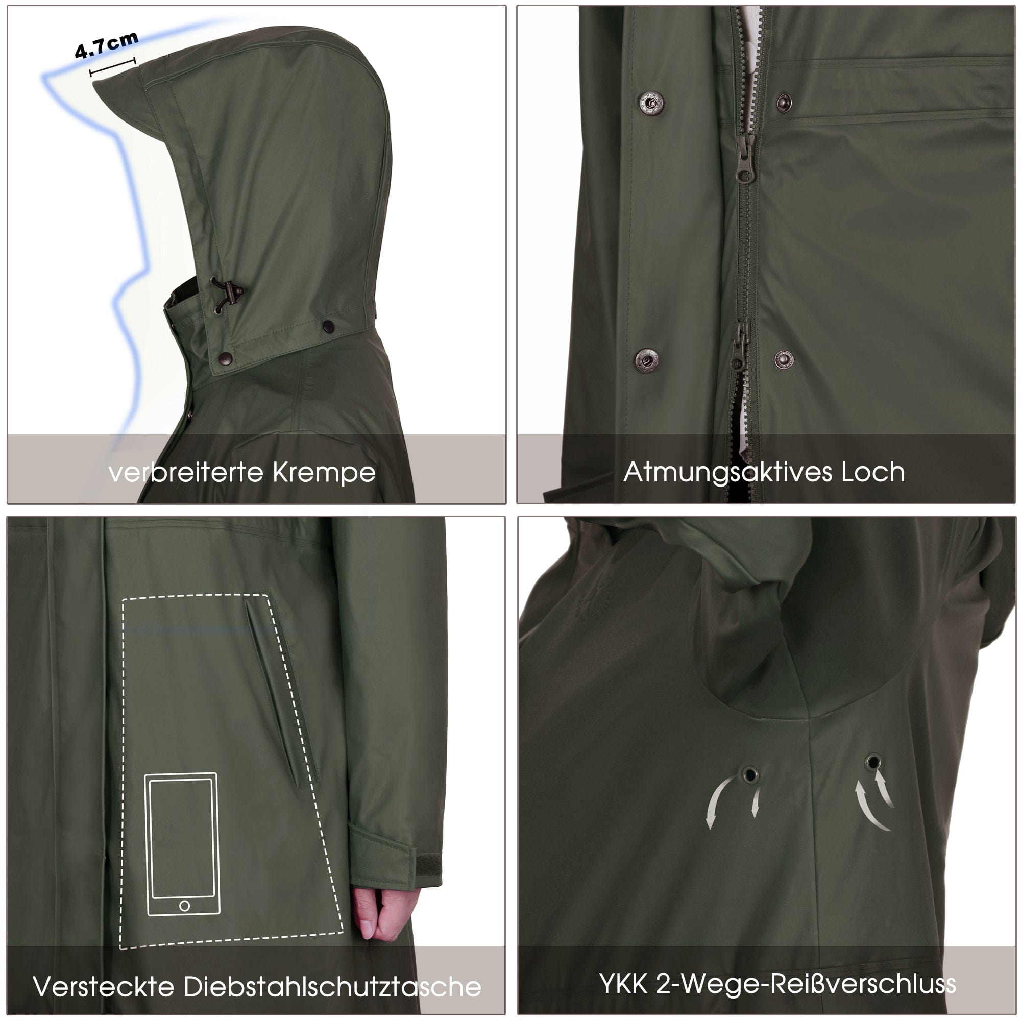 Wasserdichter Damen Regenmantel - Großhandelsangebot für Hot Model KIM