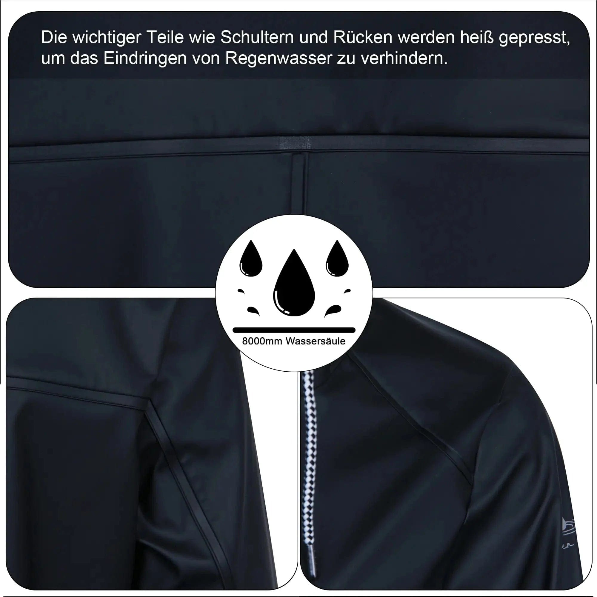 Damen Regenjacke RF03-Black