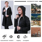Damen Regenjacke RF03-Black