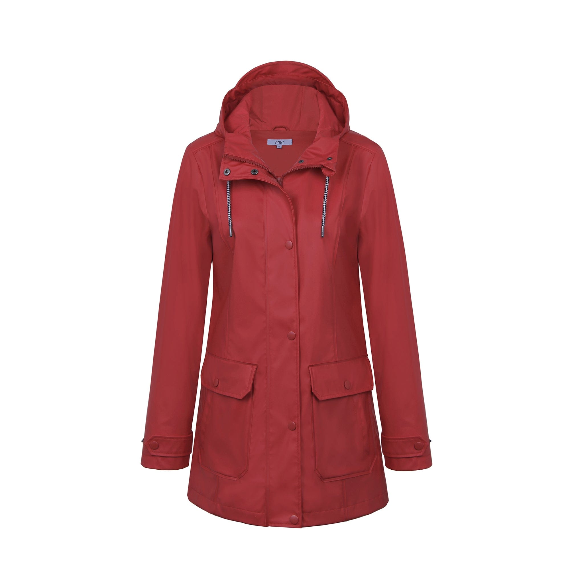 Red / S/36 Damen Regenmantel mit Wasserschutz und Freizeitjacke Jacky
