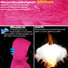 Wasserdichter Damen Regenmantel Lange Kapuzenjacke Outdoor Warm Windbreaker Dora