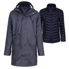 Bronze / M Herren 3 In 1 Freizeit Pu Regenmantel ALFRED-U