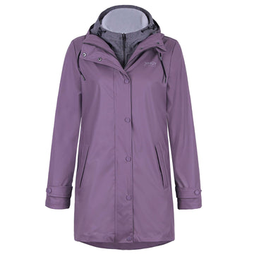 Women's 3 in 1 leisure PU raincoat HELEN