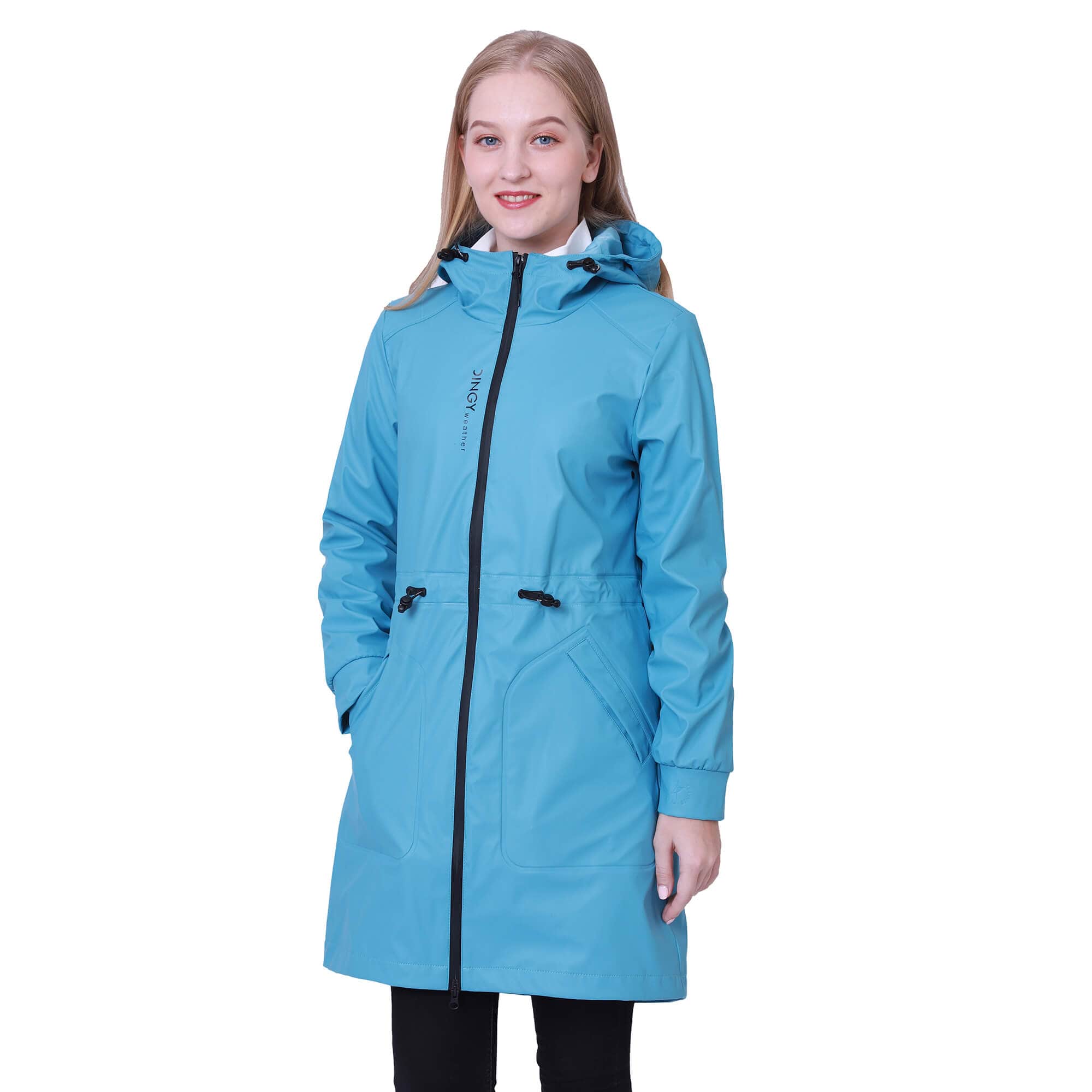 Damen Freizeit Pu-Regenmantel JASMINE