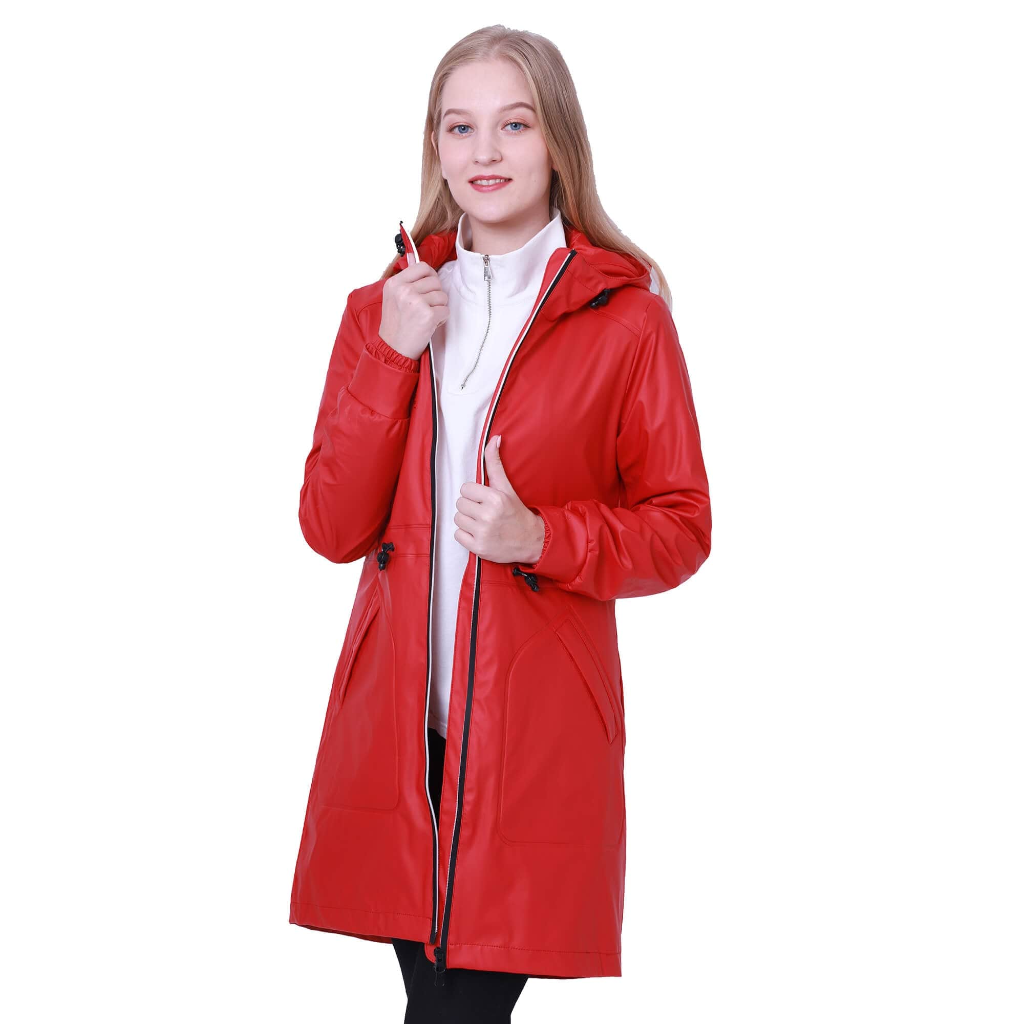 Damen Freizeit Pu-Regenmantel JASMINE