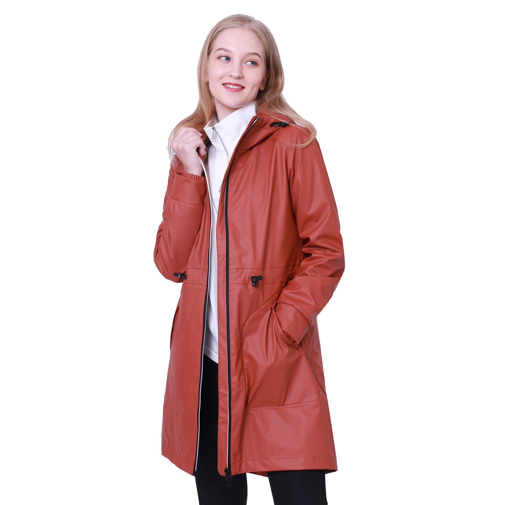 Damen Freizeit Pu-Regenmantel JASMINE