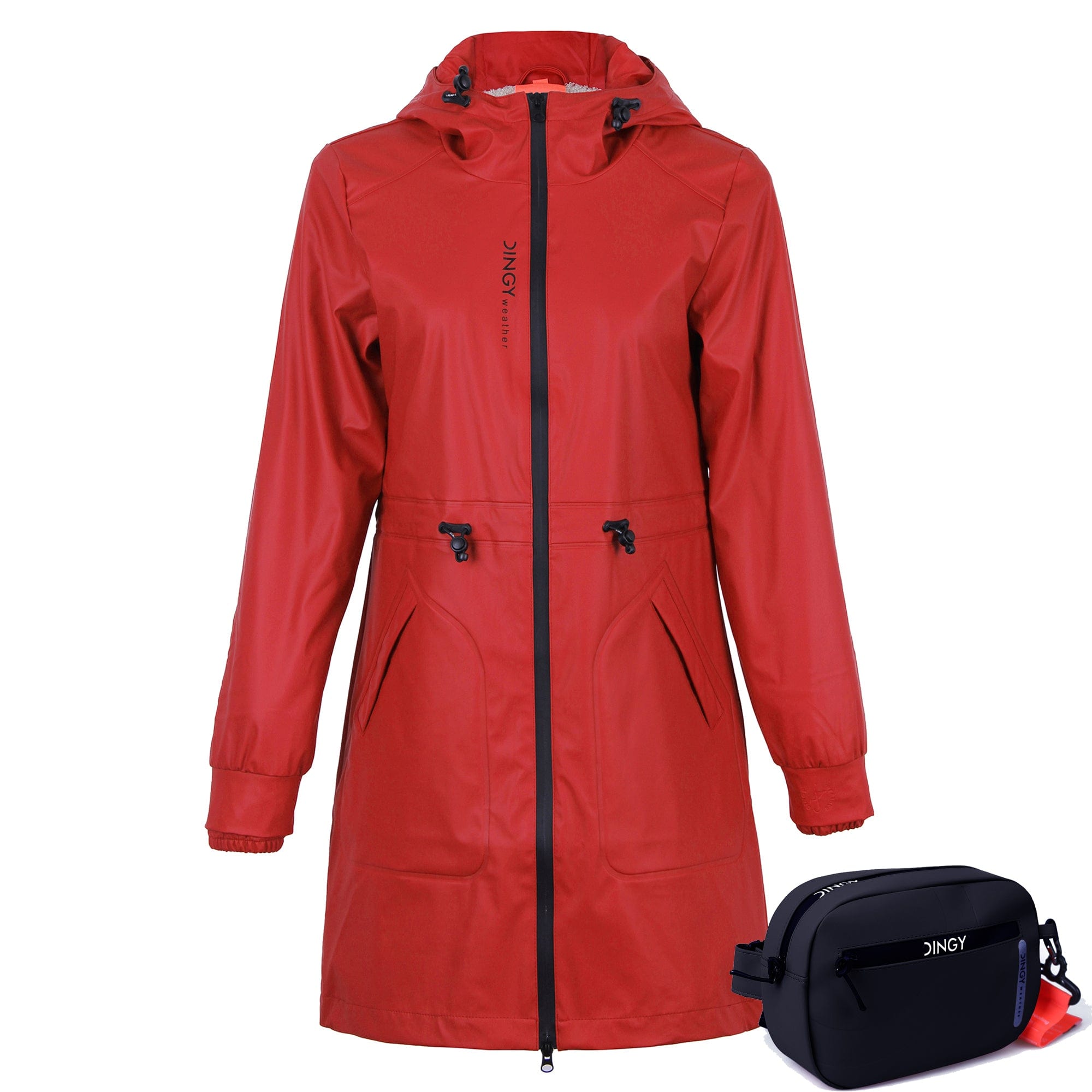 Damen Freizeit Pu-Regenmantel JASMINE