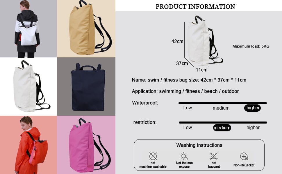 Damen Modischer wasserabweisender Regenrucksack Olga