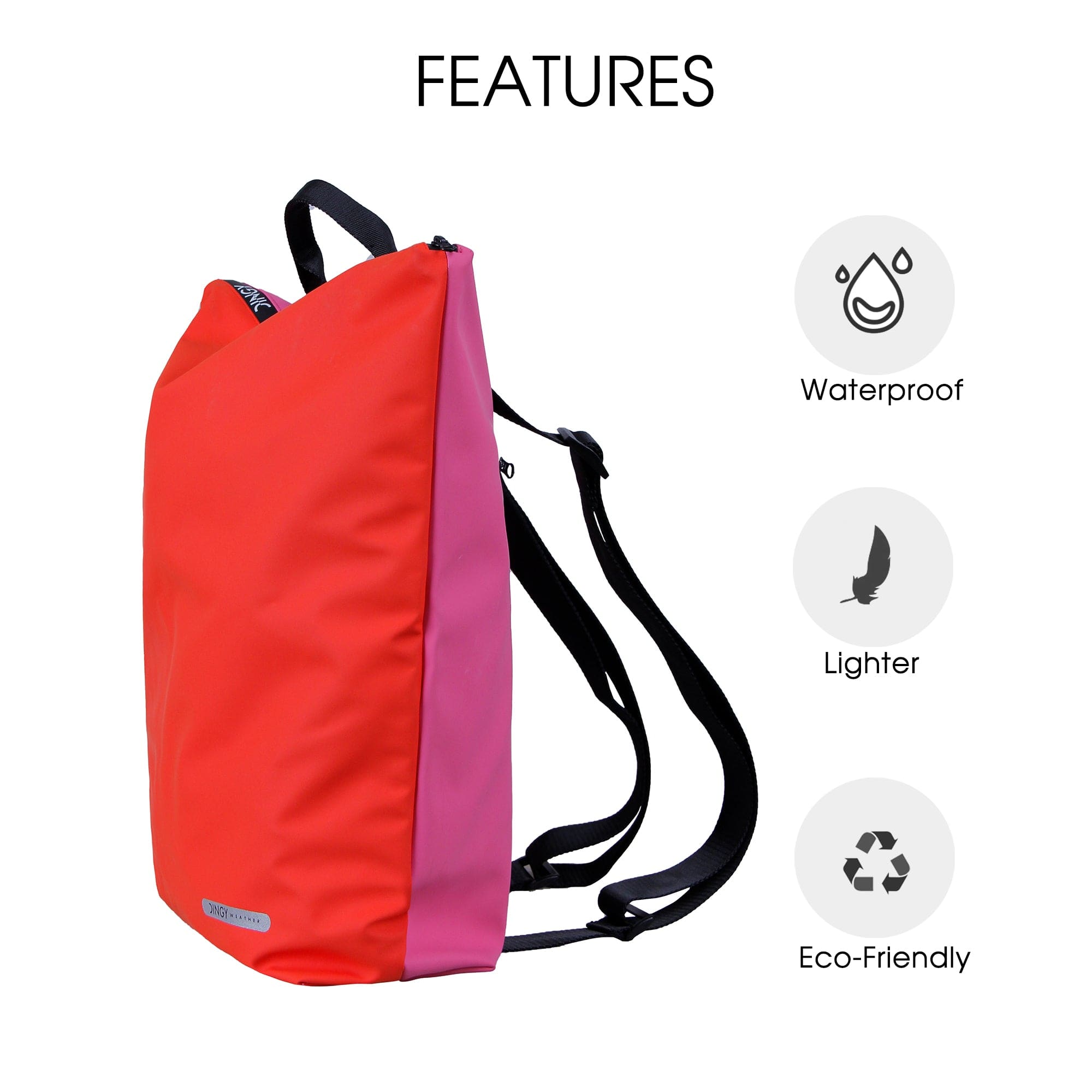 Damen Modischer wasserabweisender Regenrucksack Olga