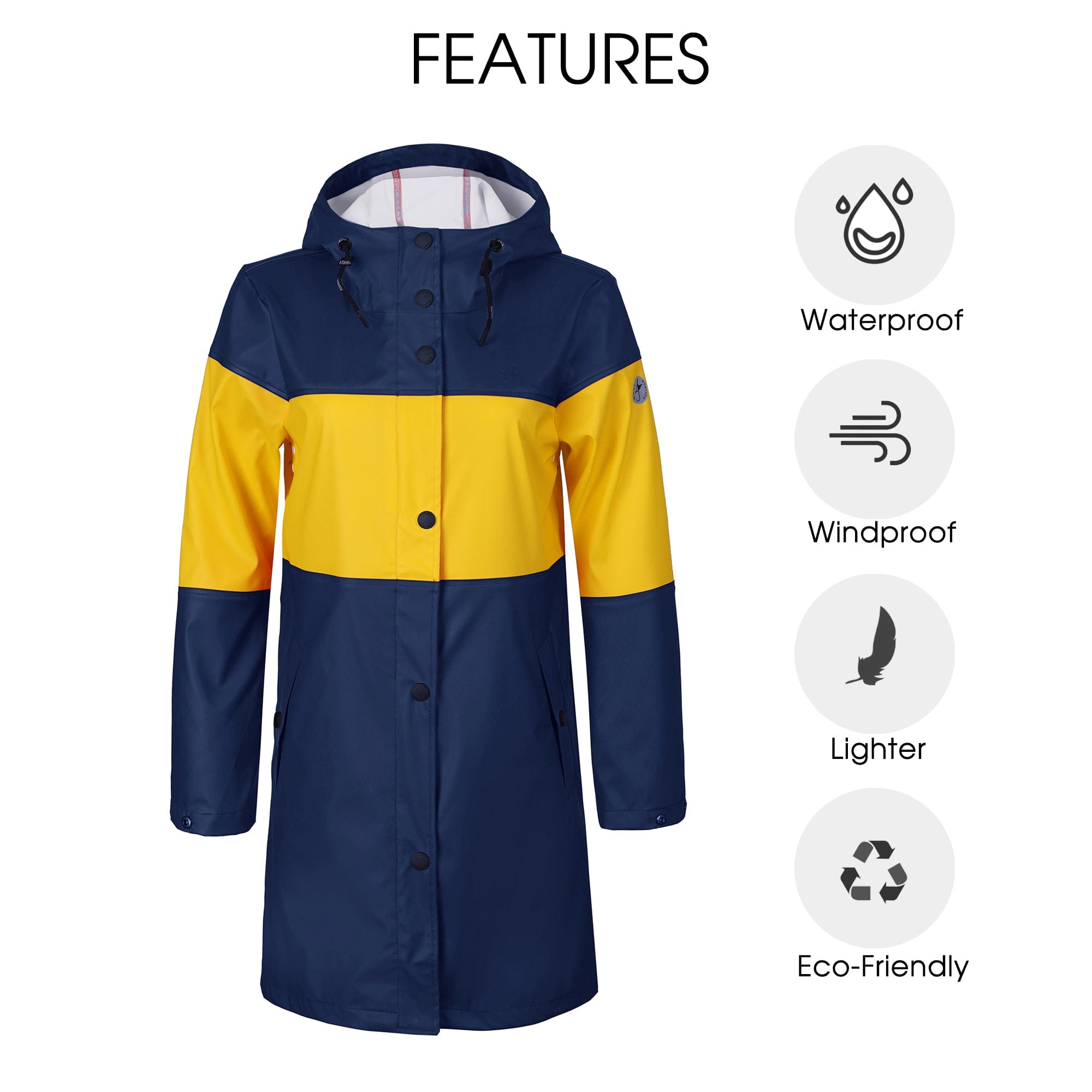 Damen Wasserdichte Regenjacke EMILY-NEW