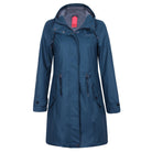 Dark-Navy / L Damen Freizeit-Pu-Regenmantel WENDY